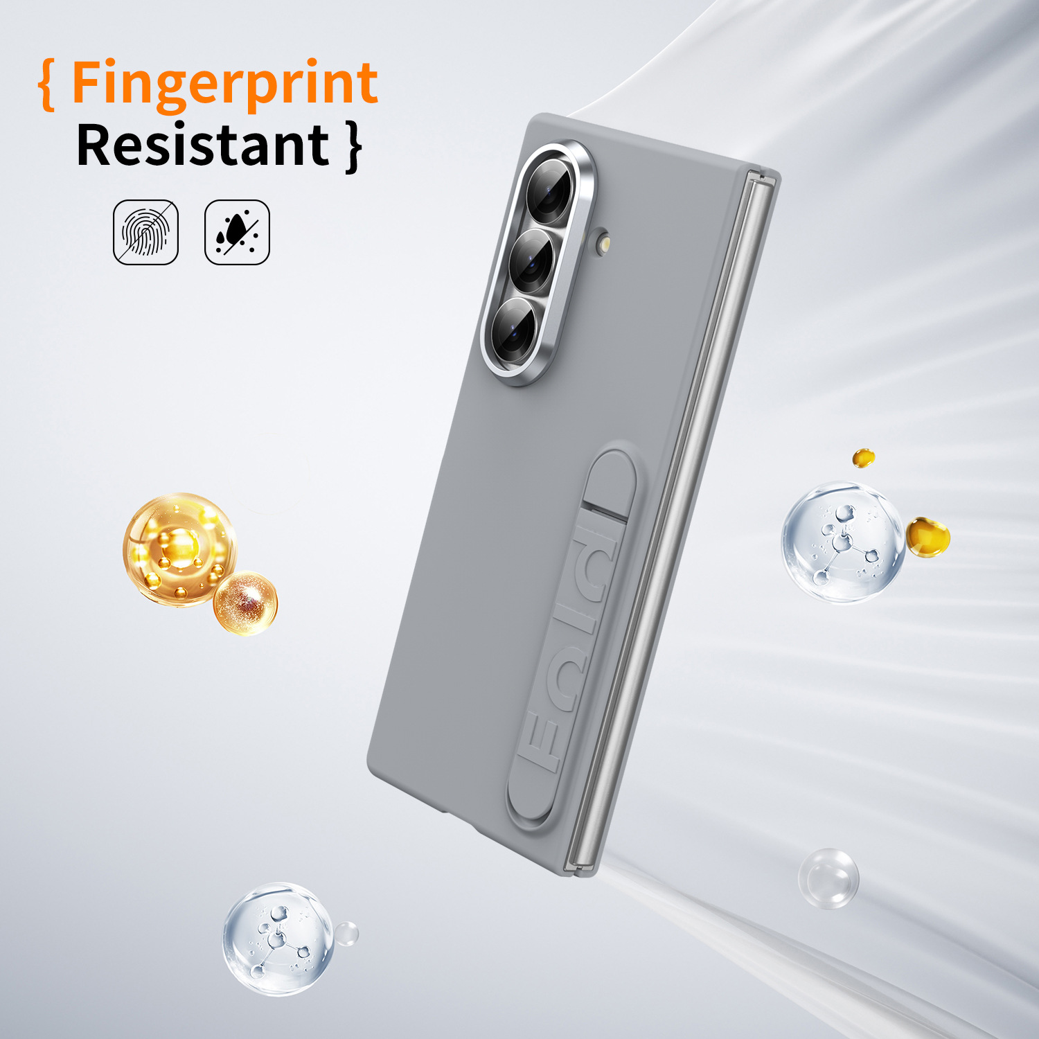 Compatible with Samsung Z Fold8/7/6 phone case, 5/4/3 screen protector, all-in-one stand, official folding protective case.
