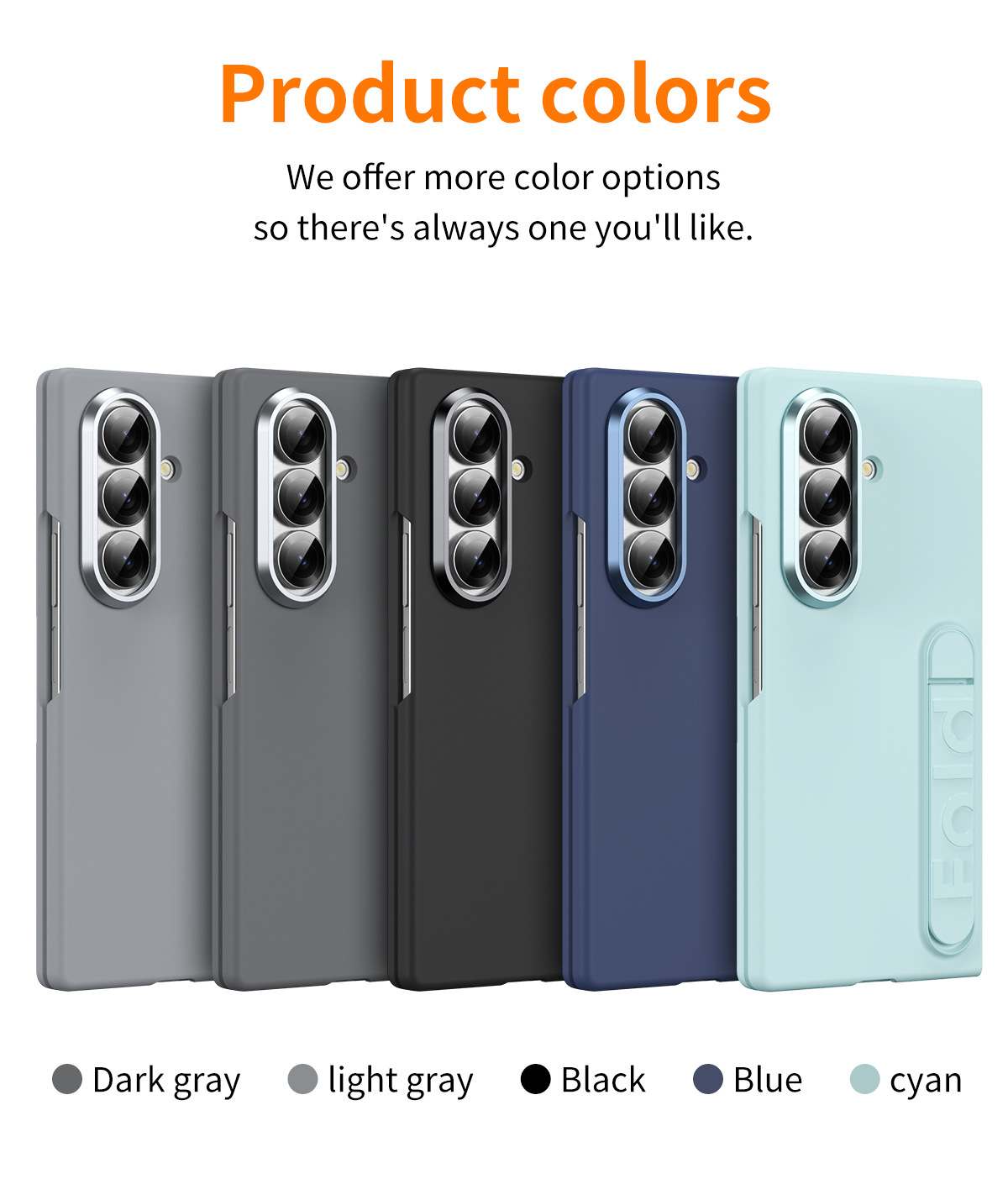 Compatible with Samsung Z Fold8/7/6 phone case, 5/4/3 screen protector, all-in-one stand, official folding protective case.