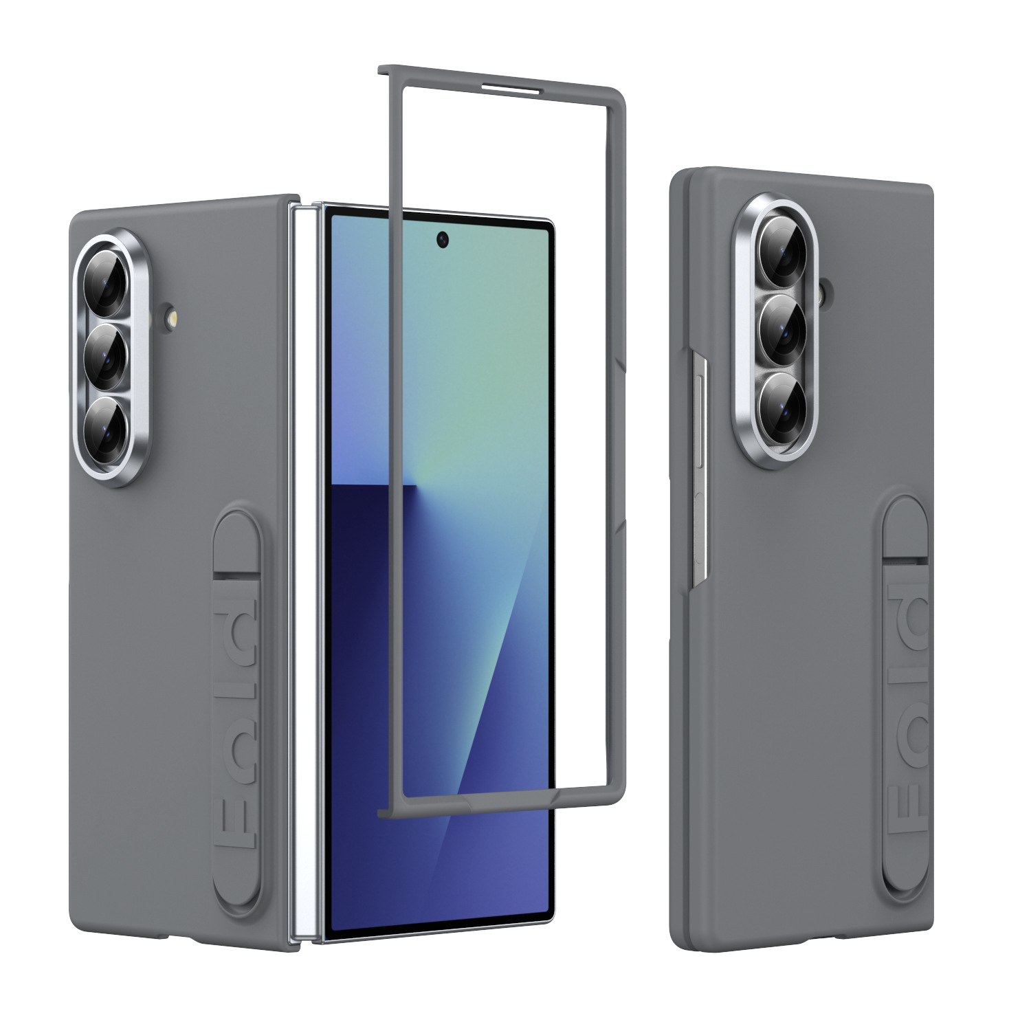 Compatible with Samsung Z Fold8/7/6 phone case, 5/4/3 screen protector, all-in-one stand, official folding protective case.