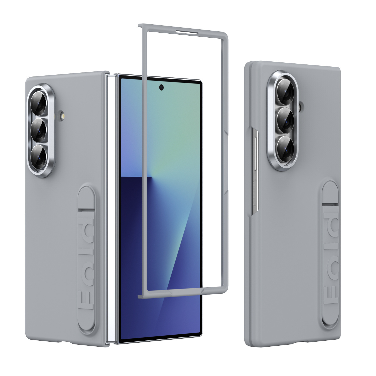 Compatible with Samsung Z Fold8/7/6 phone case, 5/4/3 screen protector, all-in-one stand, official folding protective case.