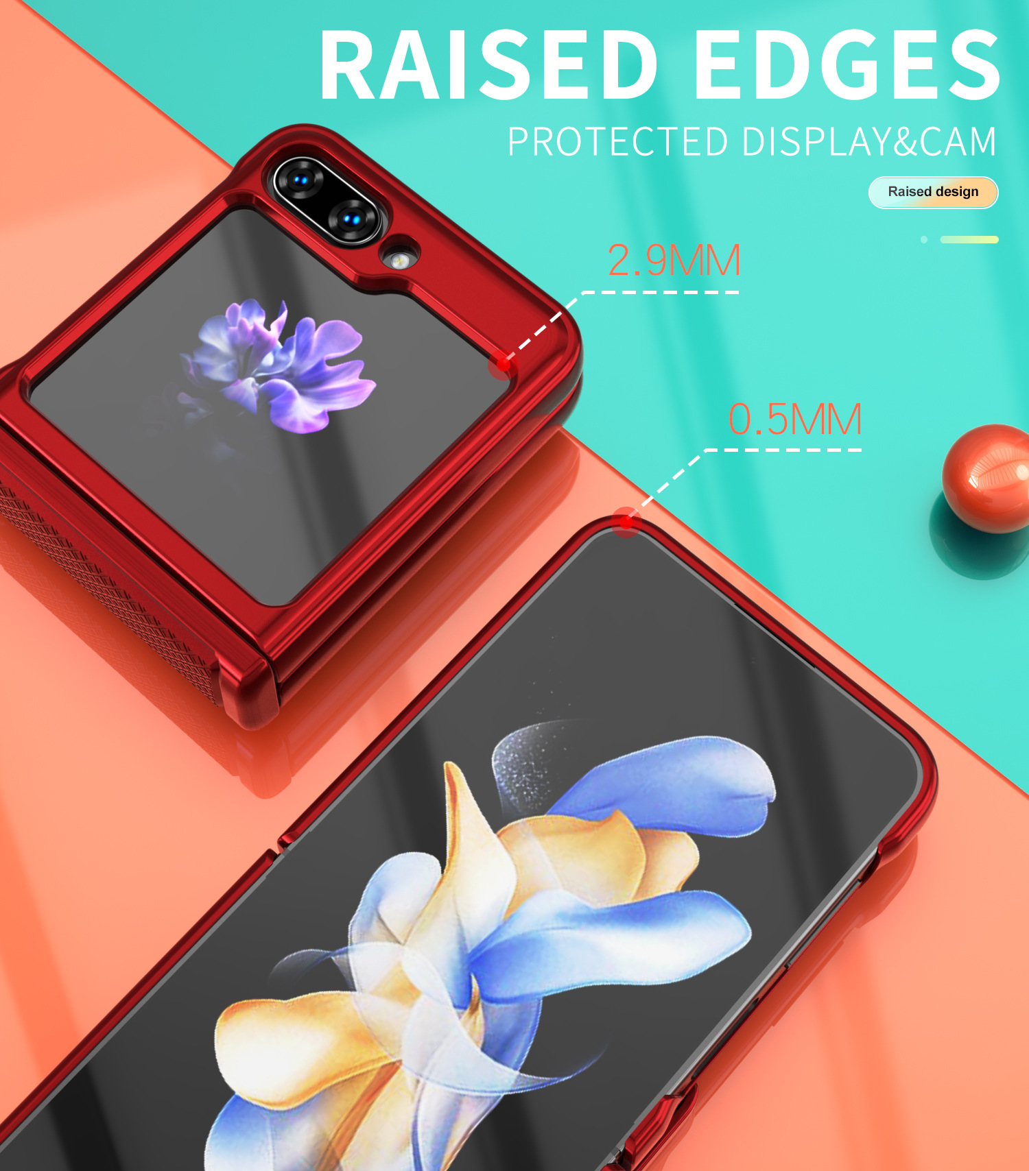 Compatible with Samsung ZFlip 8/7 phone case, 6/5 flip, 360° ring holder, hinge, drop-proof folding screen protective case