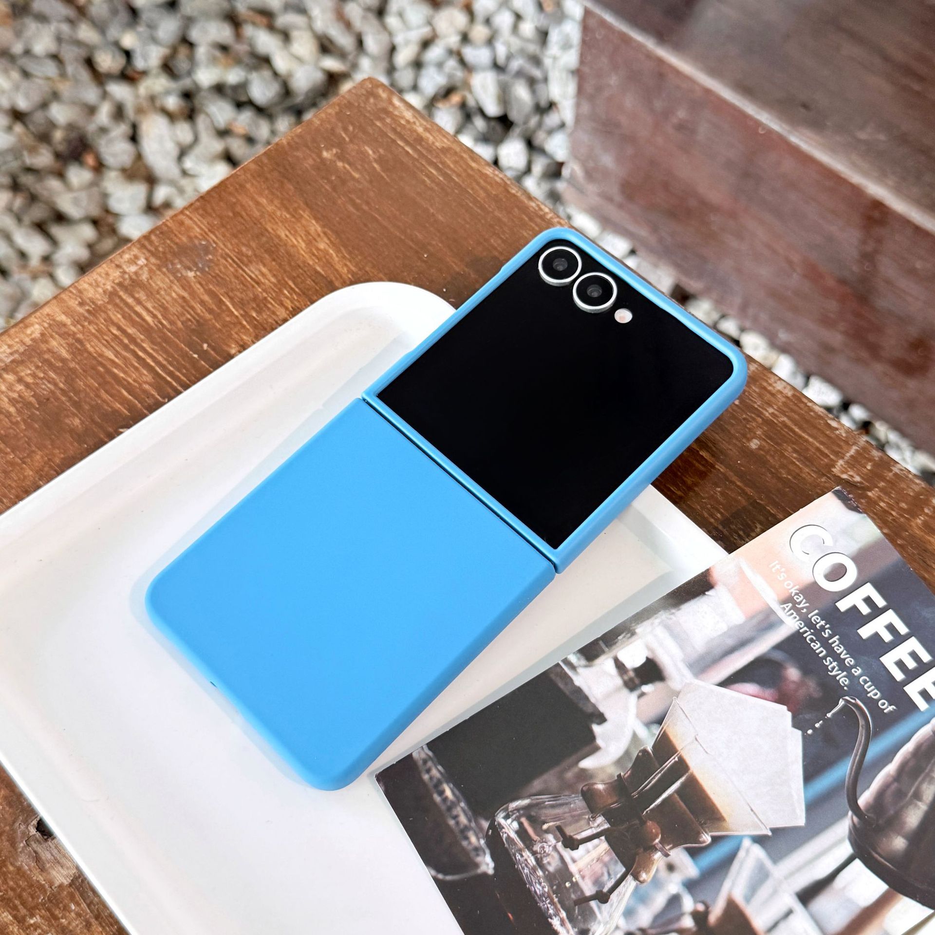 Compatible with Samsung Z Flip7 phone case, Flip6/5 liquid silicone soft case, solid color, ultra-thin skin-feel protective case.