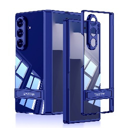 Compatible with Samsung Z Fold7 phone case, electroplated magnetic hinge, case film, Triumph bracket, transparent protective case