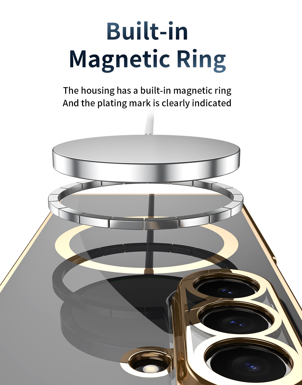 Compatible with Samsung Z Fold8 Ultra phone case 7/6/5 electroplated case film, wireless charging, magnetic closure, 4/3 high transparency, drop protection