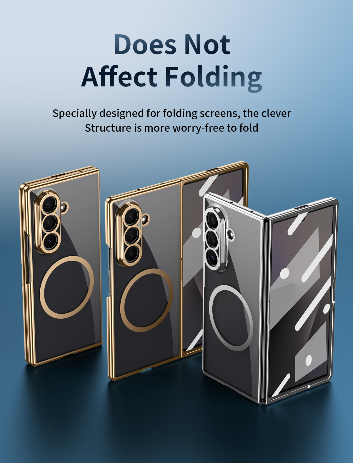 Compatible with Samsung Z Fold8 Ultra phone case 7/6/5 electroplated case film, wireless charging, magnetic closure, 4/3 high transparency, drop protection