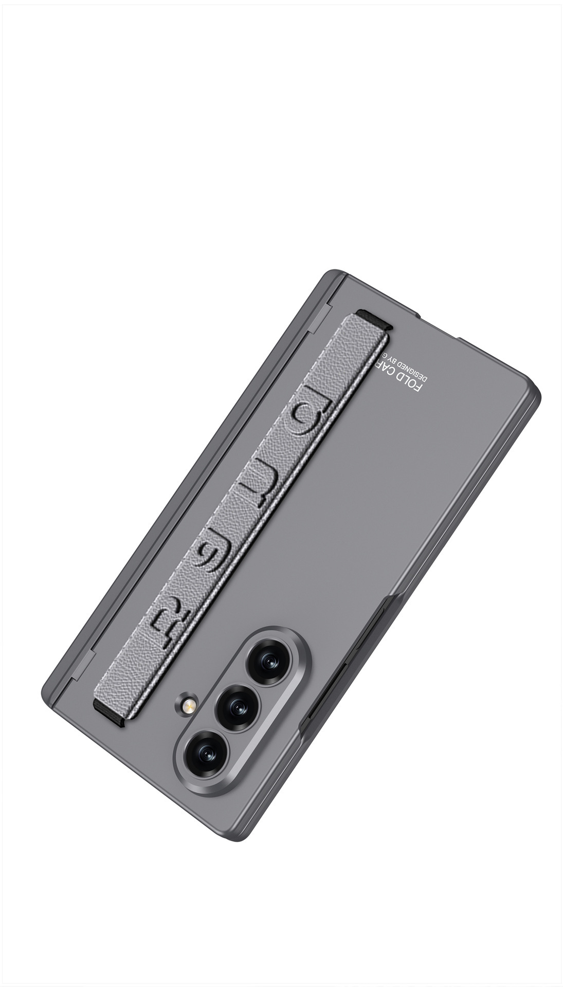 Samsung Z Fold7 phone case with wrist strap, hinge, side stand, full-coverage anti-drop protective case, cross-border e-commerce.