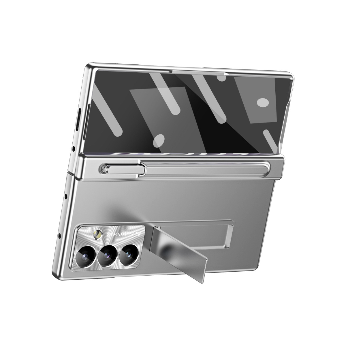 Compatible with Samsung Z Fold8/7/6 phone case, magnetic hinge, pen slot, pen cover, 5/4 full-coverage protective case.
