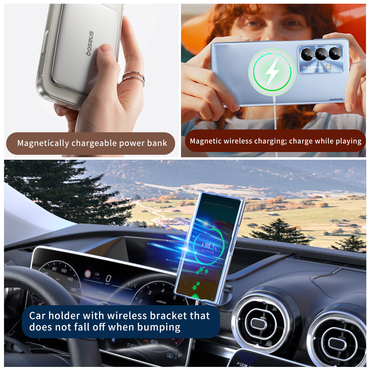 Compatible with Samsung Z Fold8/7 phone case, magnetic hinge, pen slot, wireless charging, Fold6 case, screen protector, full-coverage protective case