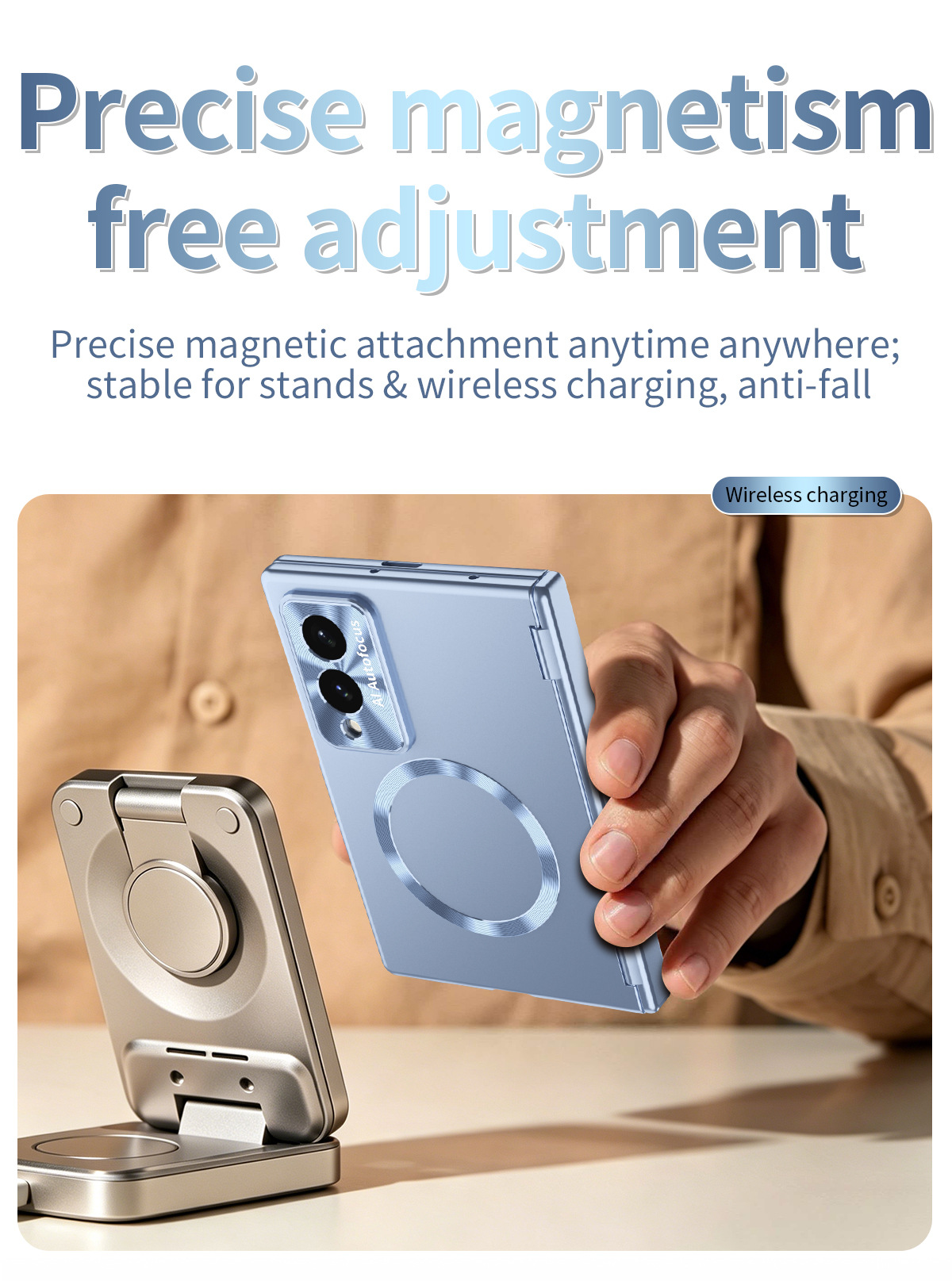 Compatible with Samsung Z Fold8/7 phone case, magnetic hinge, pen slot, wireless charging, Fold6 case, screen protector, full-coverage protective case