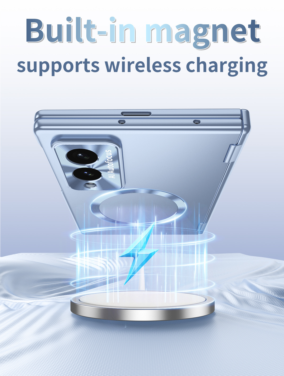 Compatible with Samsung Z Fold8/7 phone case, magnetic hinge, pen slot, wireless charging, Fold6 case, screen protector, full-coverage protective case