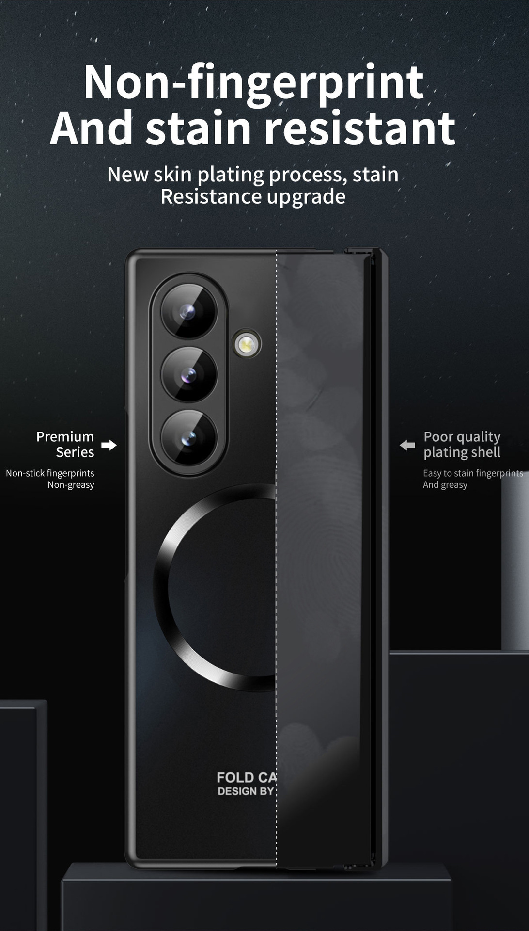 Compatible with Samsung ZFold8 Ultra phone case, 7/6 magnetic case, hinge, full coverage, foldable screen, drop-proof protective case.