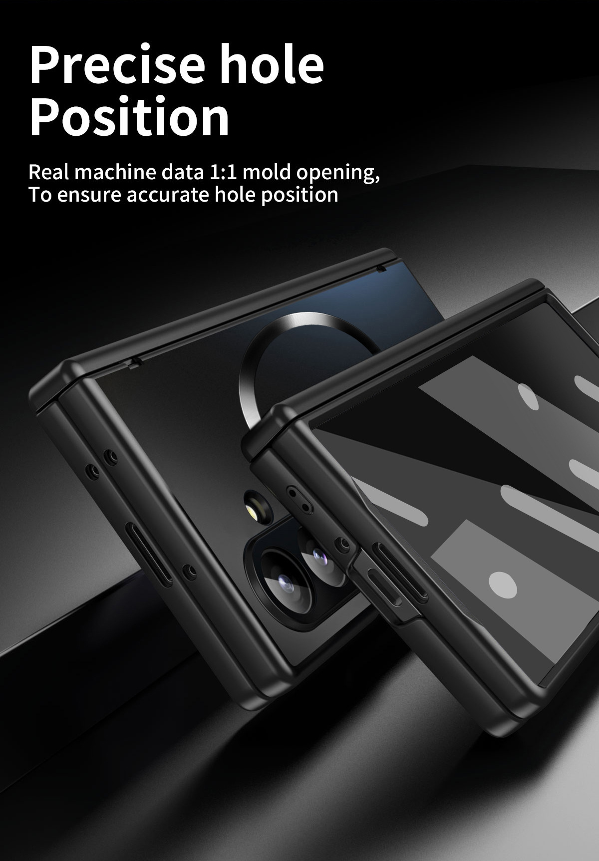 Compatible with Samsung ZFold8 Ultra phone case, 7/6 magnetic case, hinge, full coverage, foldable screen, drop-proof protective case.