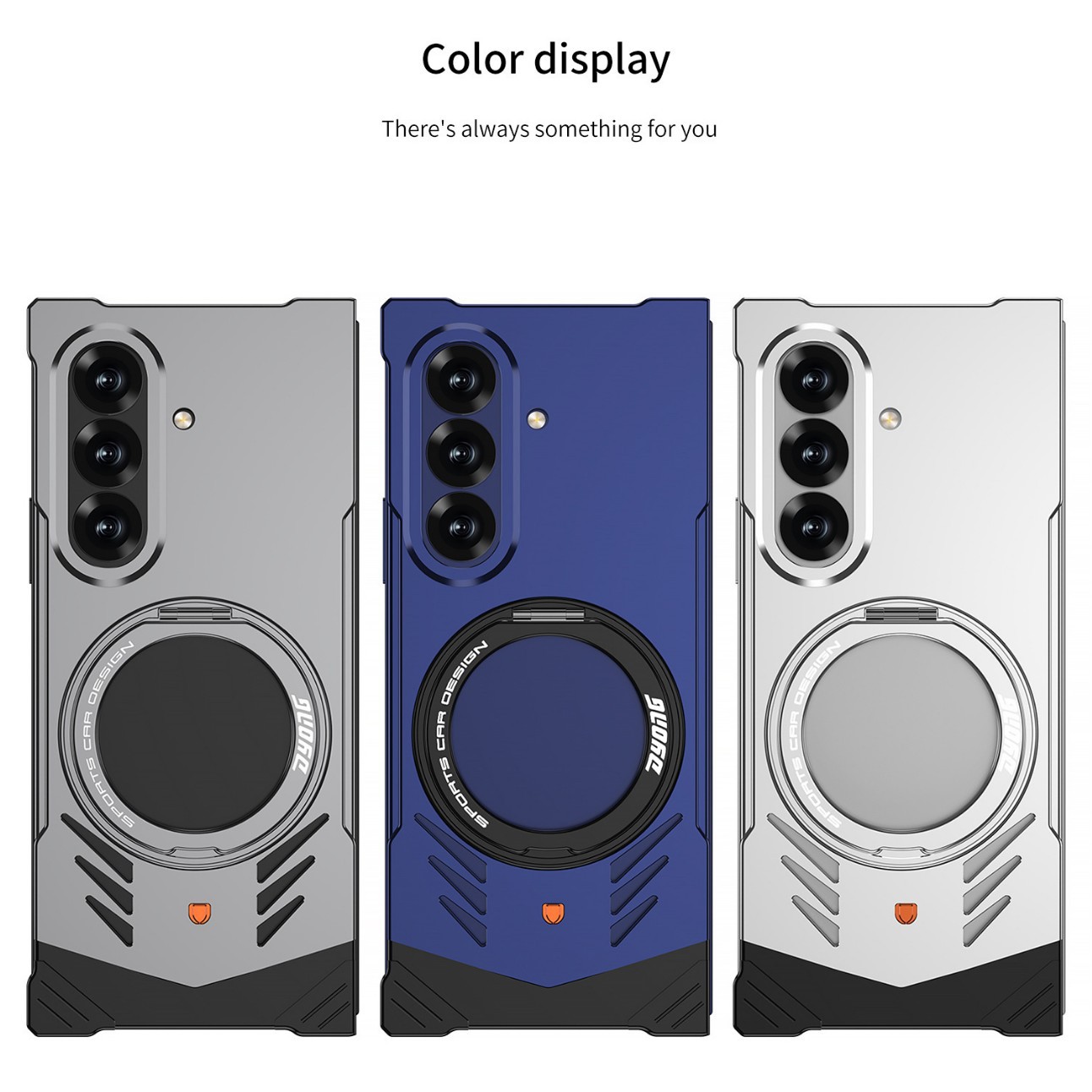 Compatible with Samsung Z Fold7/6 phone case, metal magnetic 360° rotating stand, heat dissipation and drop protection case, cross-border e-commerce.
