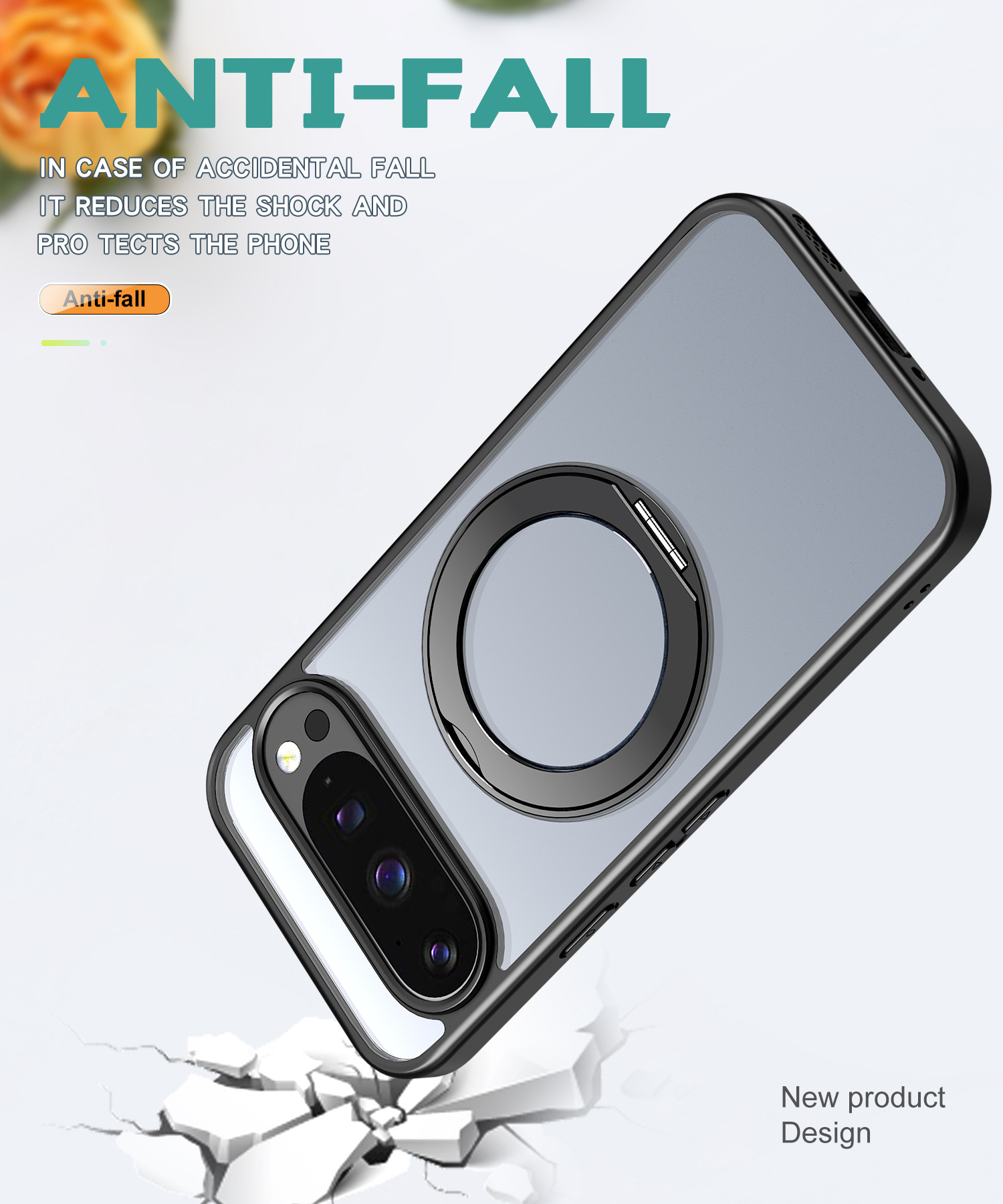 Compatible with Google Pixel 11 Pro XL phone case, magnetic rotating stand, frosted transparent 9A protective case