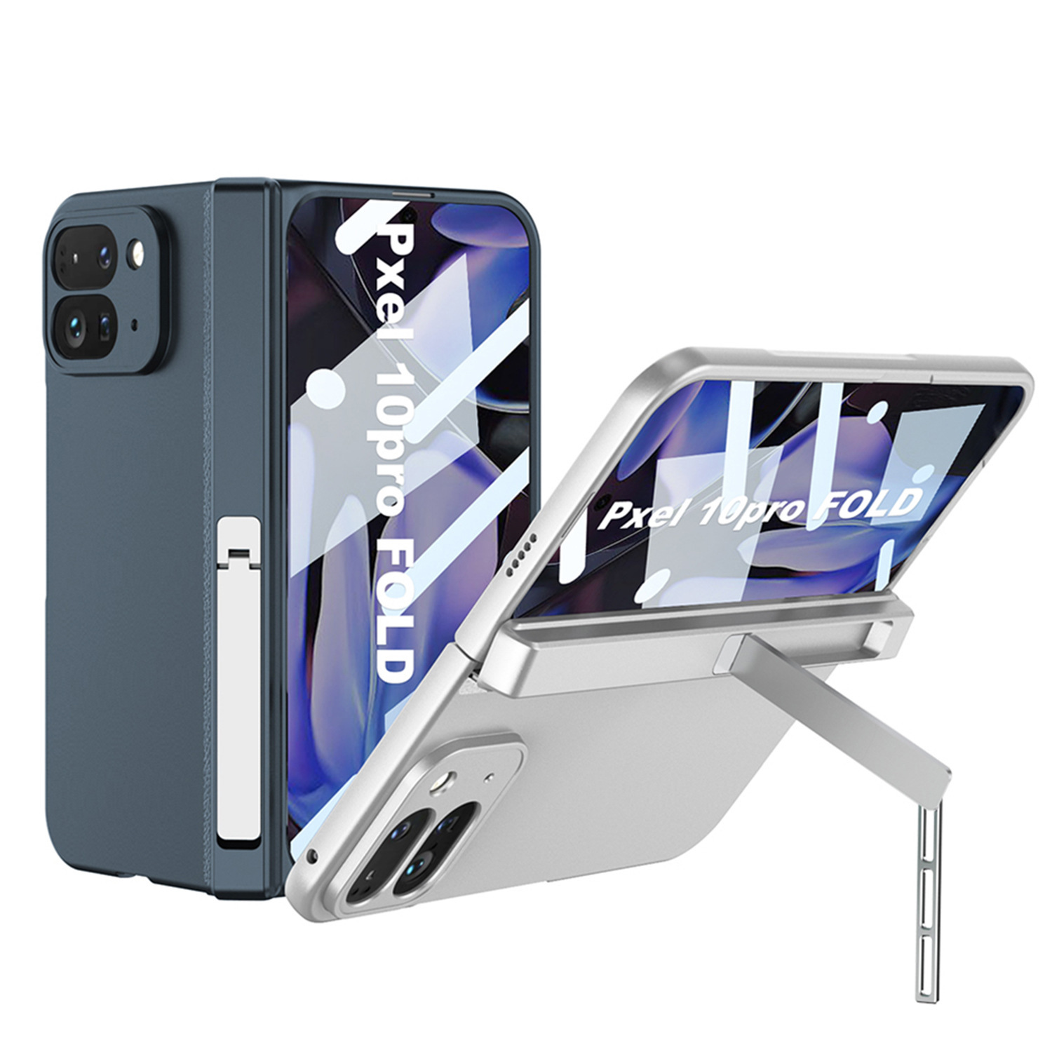 Compatible with Google Pixel 10 Pro Fold phone case, magnetic hinge stand, full coverage, 9p shockproof protective case