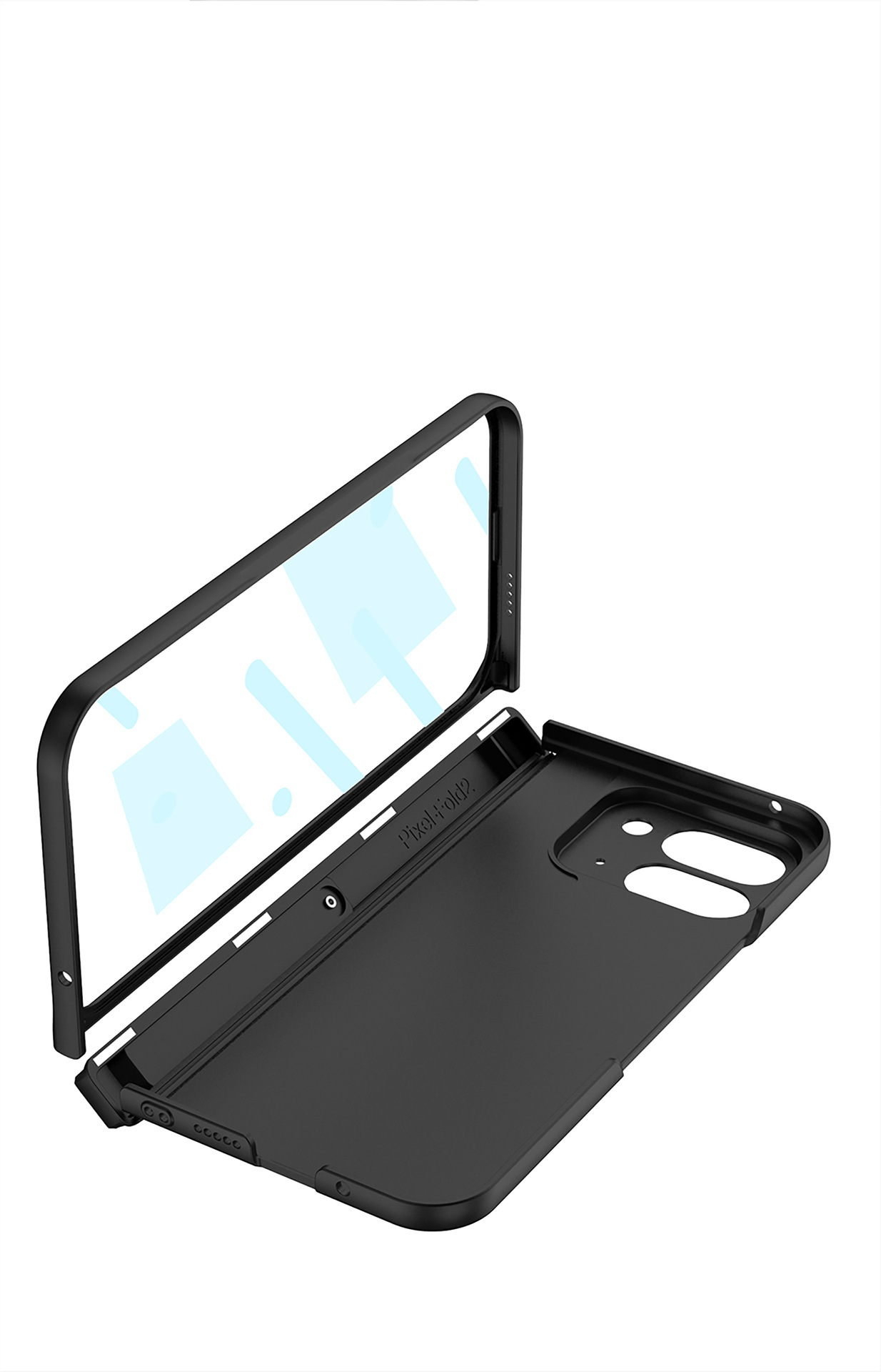 Compatible with Google Pixel 10 Pro Fold phone case, magnetic hinge stand, full coverage, 9p shockproof protective case