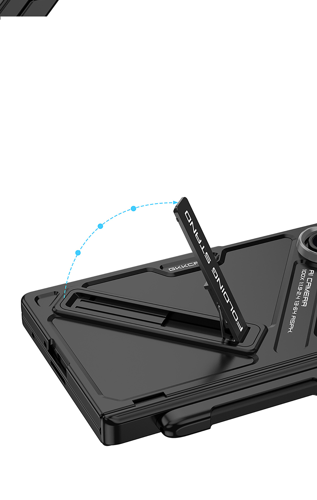 Compatible Samsung Z Fold7 phone case with magnetic hinge, pen slot, pen holder, full-coverage protective case and shockproof design.