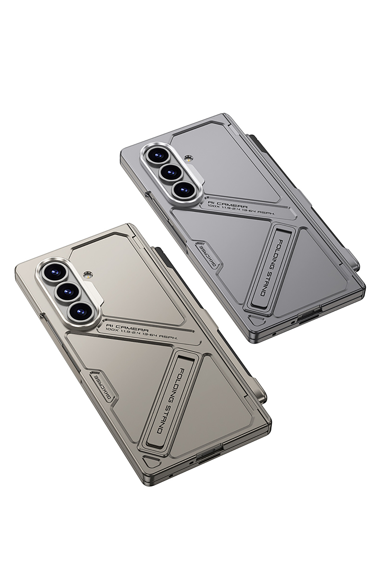 Compatible Samsung Z Fold7 phone case with magnetic hinge, pen slot, pen holder, full-coverage protective case and shockproof design.