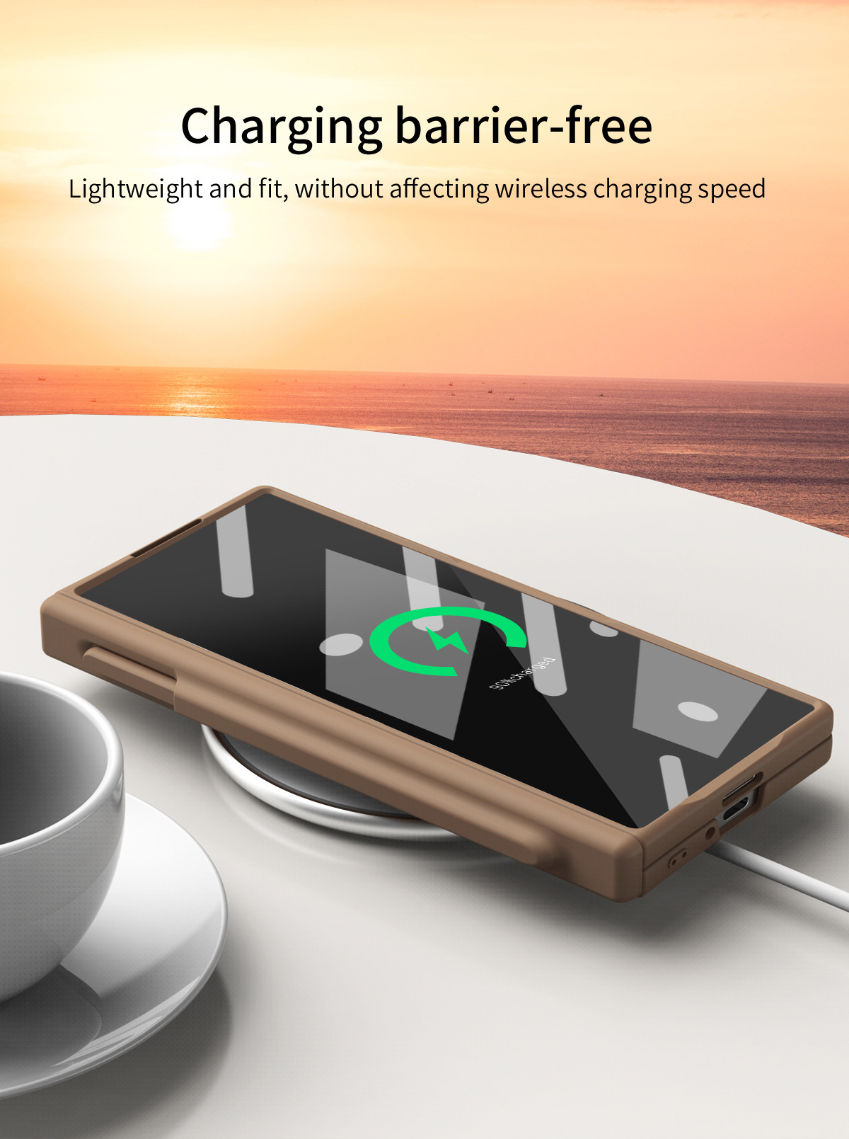 Compatible with Samsung Z Fold8/7 phone case, 6/5 magnetic charging pen slot hinge case, full coverage drop protection case
