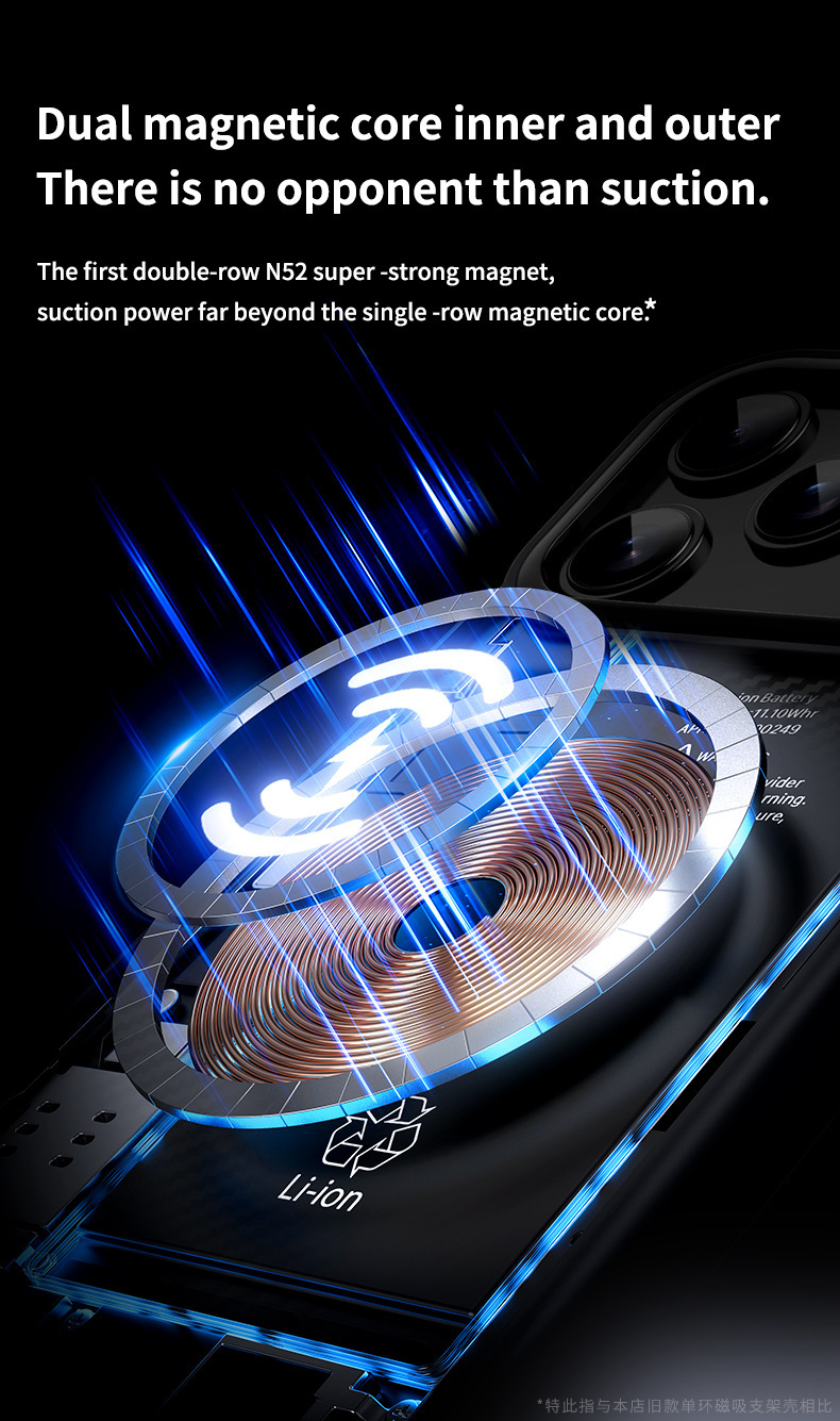Compatible with Apple 17 Air, 16 Pro Max magnetic rotating stand, 15 Plus carbon fiber textured protective case, 14