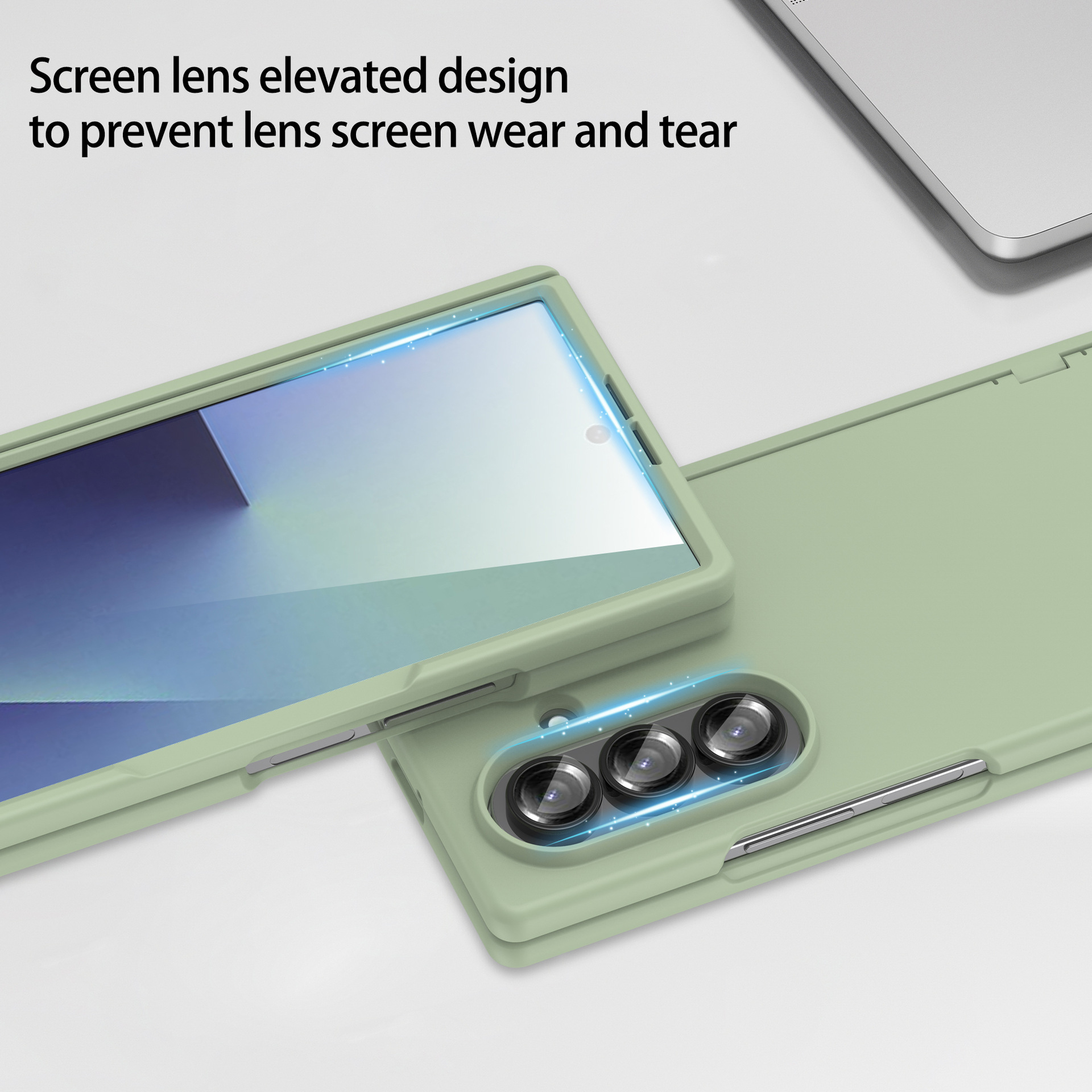 Compatible with Samsung Z Fold7 phone case, fold6 spring hinge case, one-piece transparent full-coverage shockproof protective case