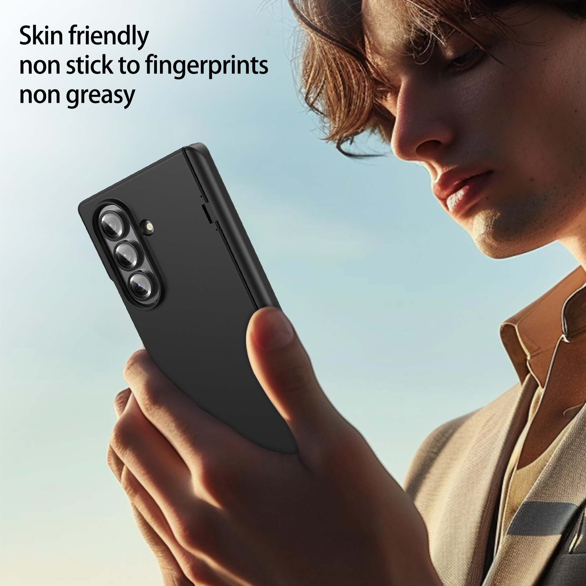 Compatible with Samsung Z Fold7 phone case, fold6 spring hinge case, one-piece transparent full-coverage shockproof protective case