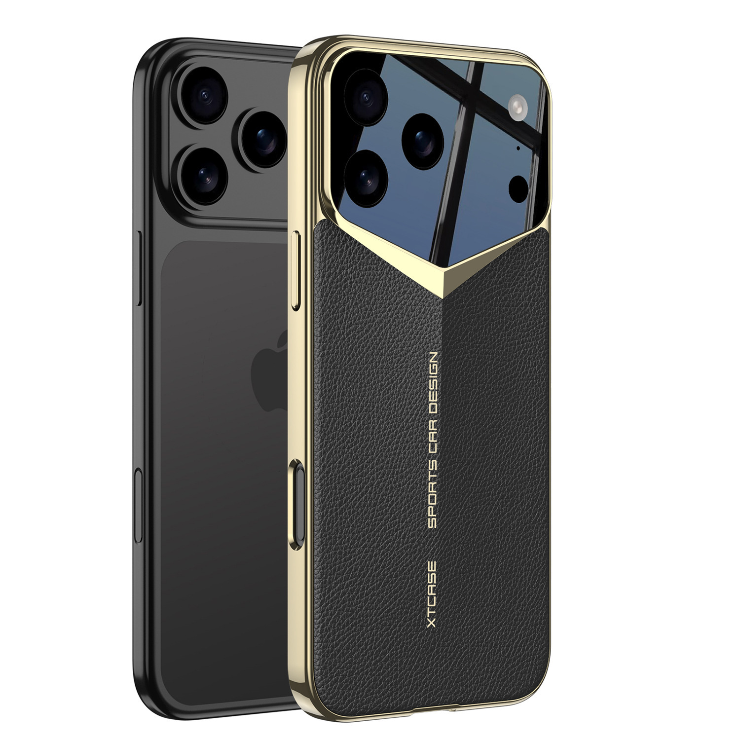 iPhone 17 Pro Max Phone Case, Electroplated Vegan Leather, Ultra-Thin Full Coverage Protective Case