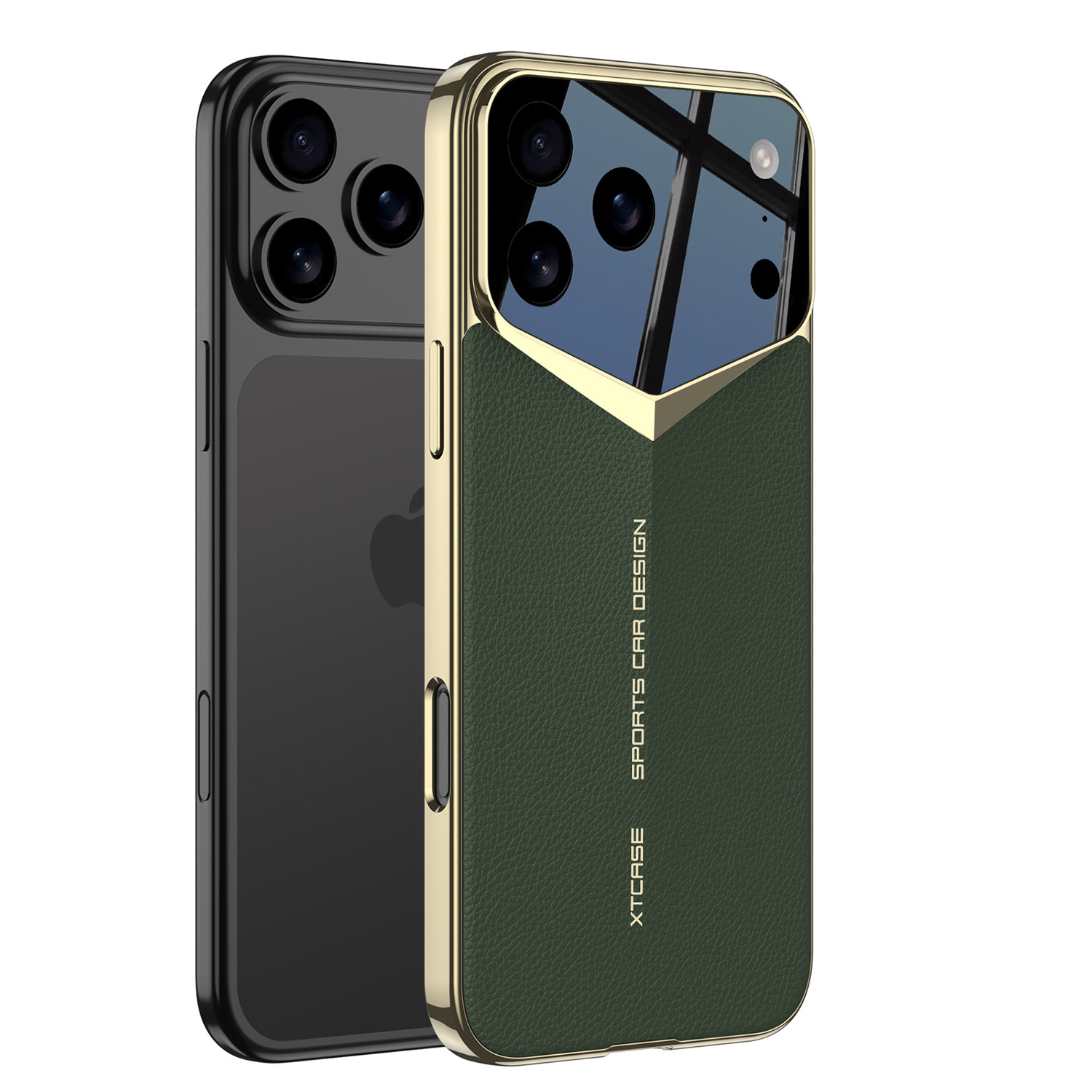 iPhone 17 Pro Max Phone Case, Electroplated Vegan Leather, Ultra-Thin Full Coverage Protective Case