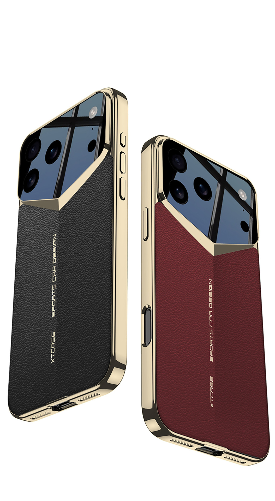 iPhone 17 Pro Max Phone Case, Electroplated Vegan Leather, Ultra-Thin Full Coverage Protective Case