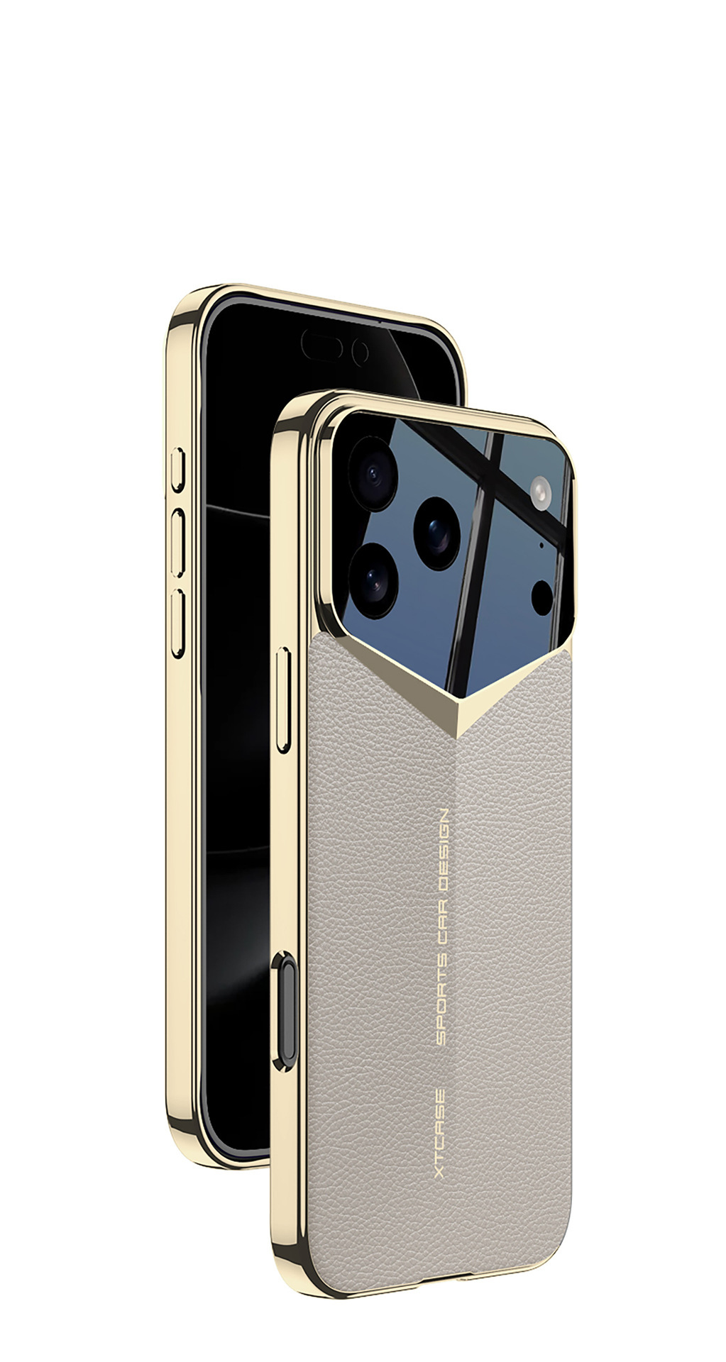 iPhone 17 Pro Max Phone Case, Electroplated Vegan Leather, Ultra-Thin Full Coverage Protective Case