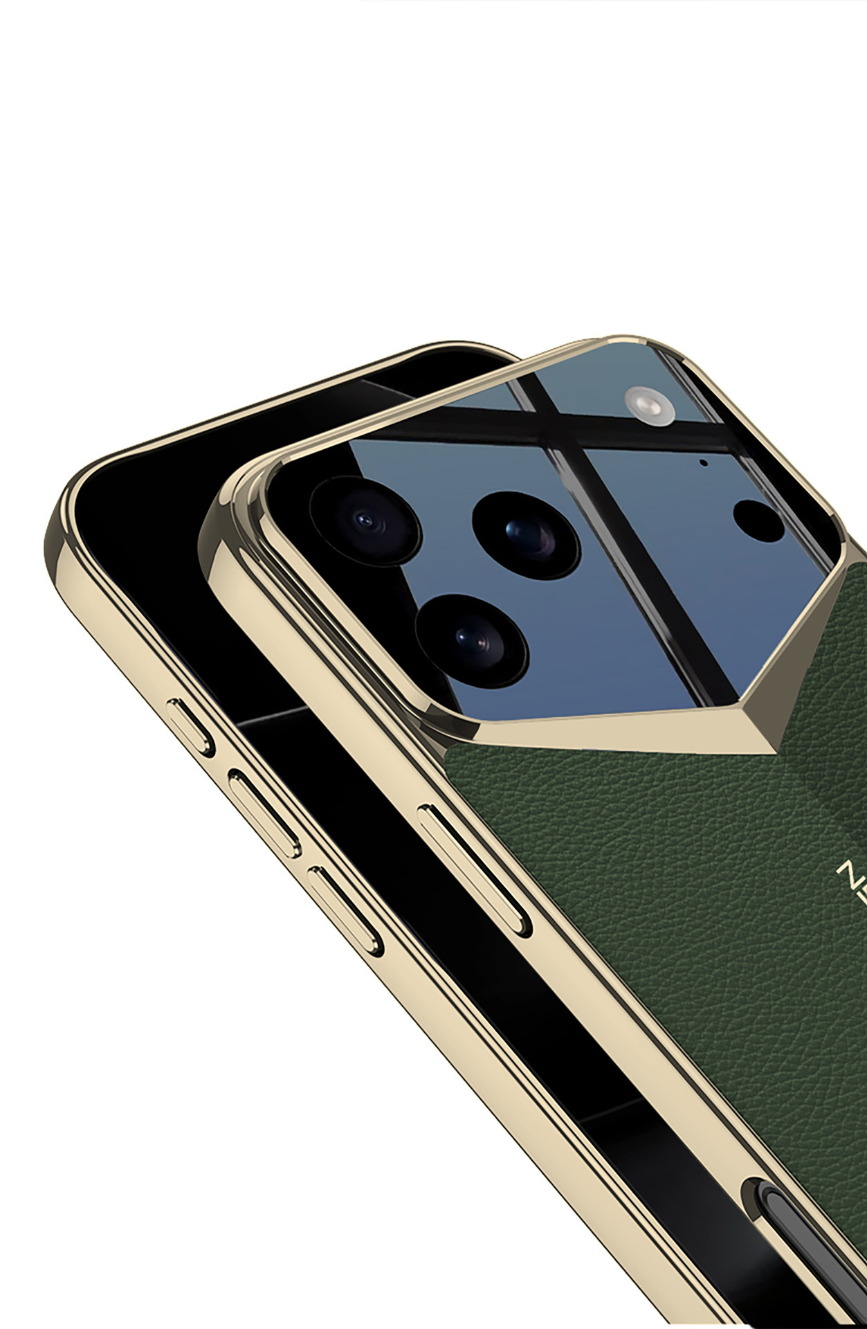 iPhone 17 Pro Max Phone Case, Electroplated Vegan Leather, Ultra-Thin Full Coverage Protective Case