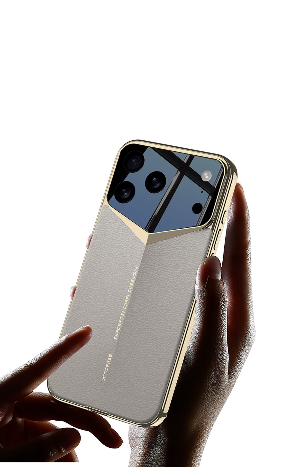 iPhone 17 Pro Max Phone Case, Electroplated Vegan Leather, Ultra-Thin Full Coverage Protective Case
