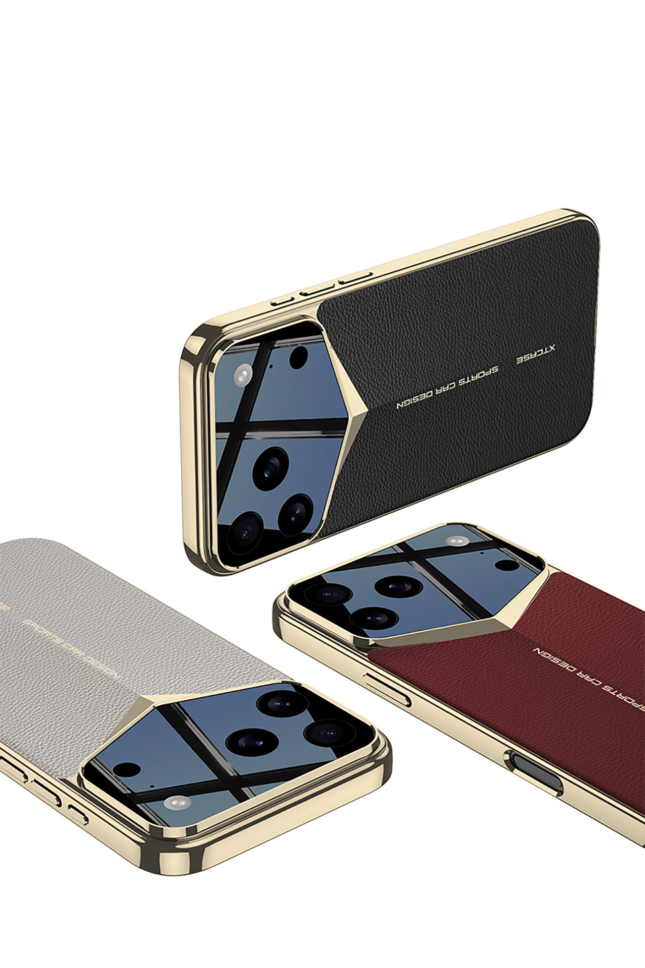 iPhone 17 Pro Max Phone Case, Electroplated Vegan Leather, Ultra-Thin Full Coverage Protective Case