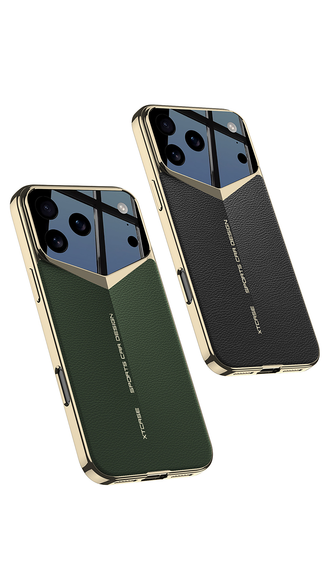 iPhone 17 Pro Max Phone Case, Electroplated Vegan Leather, Ultra-Thin Full Coverage Protective Case