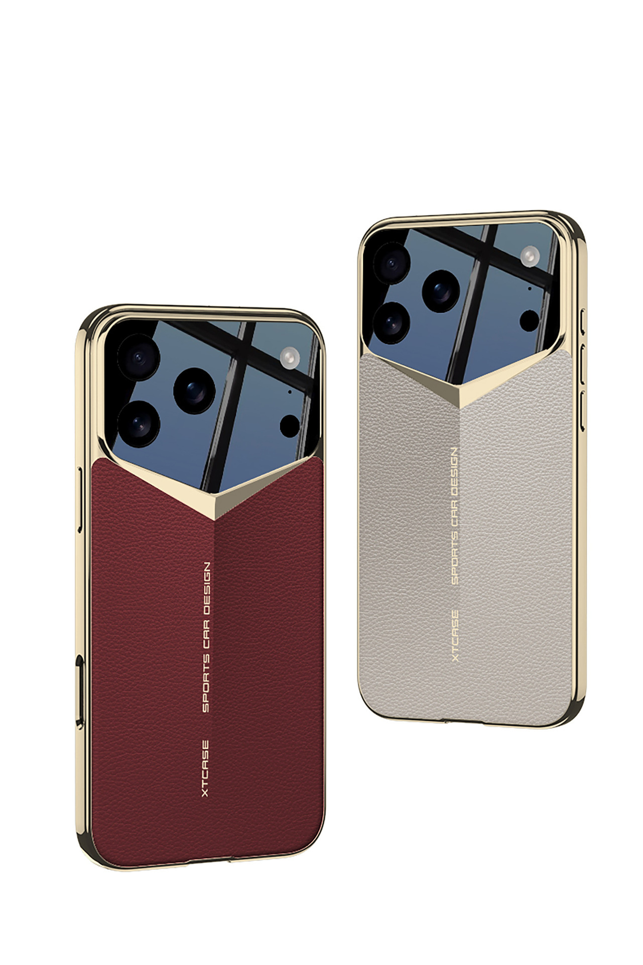 iPhone 17 Pro Max Phone Case, Electroplated Vegan Leather, Ultra-Thin Full Coverage Protective Case