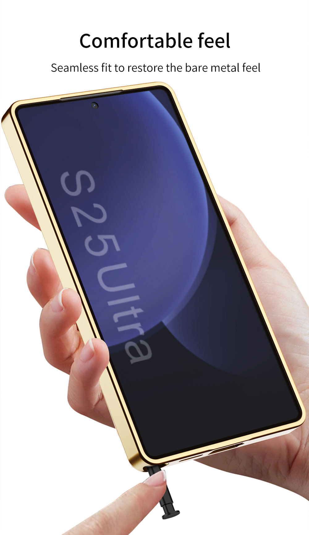 Compatible with Samsung S26 Ultra phone case, S25U electroplated leather, S24U inner magnetic nickel ring wireless charging protective case