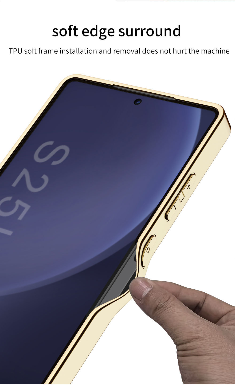 Compatible with Samsung S26 Ultra phone case, S25U electroplated leather, S24U inner magnetic nickel ring wireless charging protective case