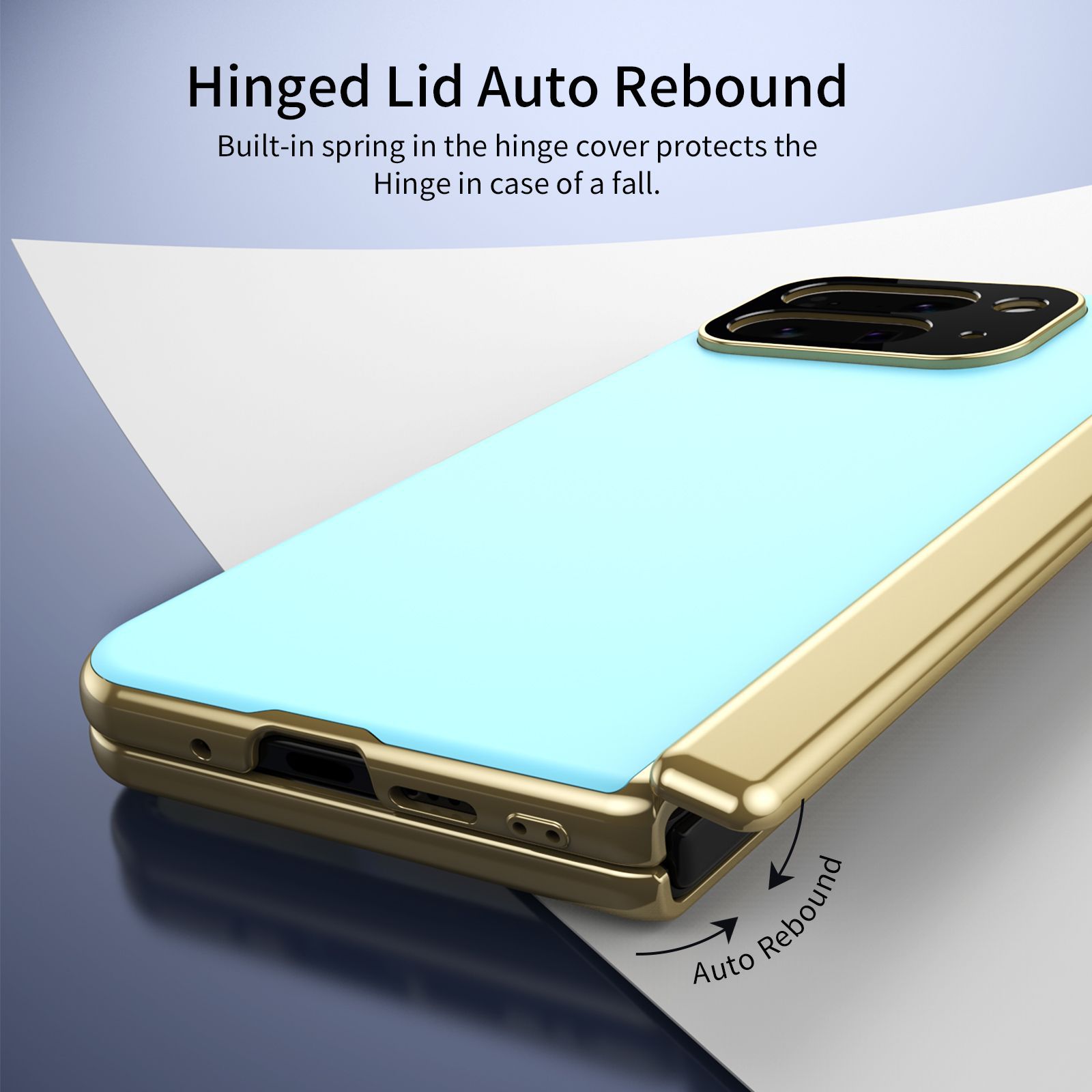 Compatible with Google Pixel 10/9 Fold foldable phone case, electroplated AG frosted anti-fingerprint case, full-coverage case.