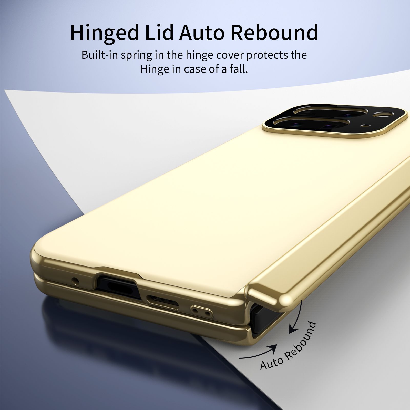 Compatible with Google Pixel 10/9 Fold foldable phone case, electroplated AG frosted anti-fingerprint case, full-coverage case.