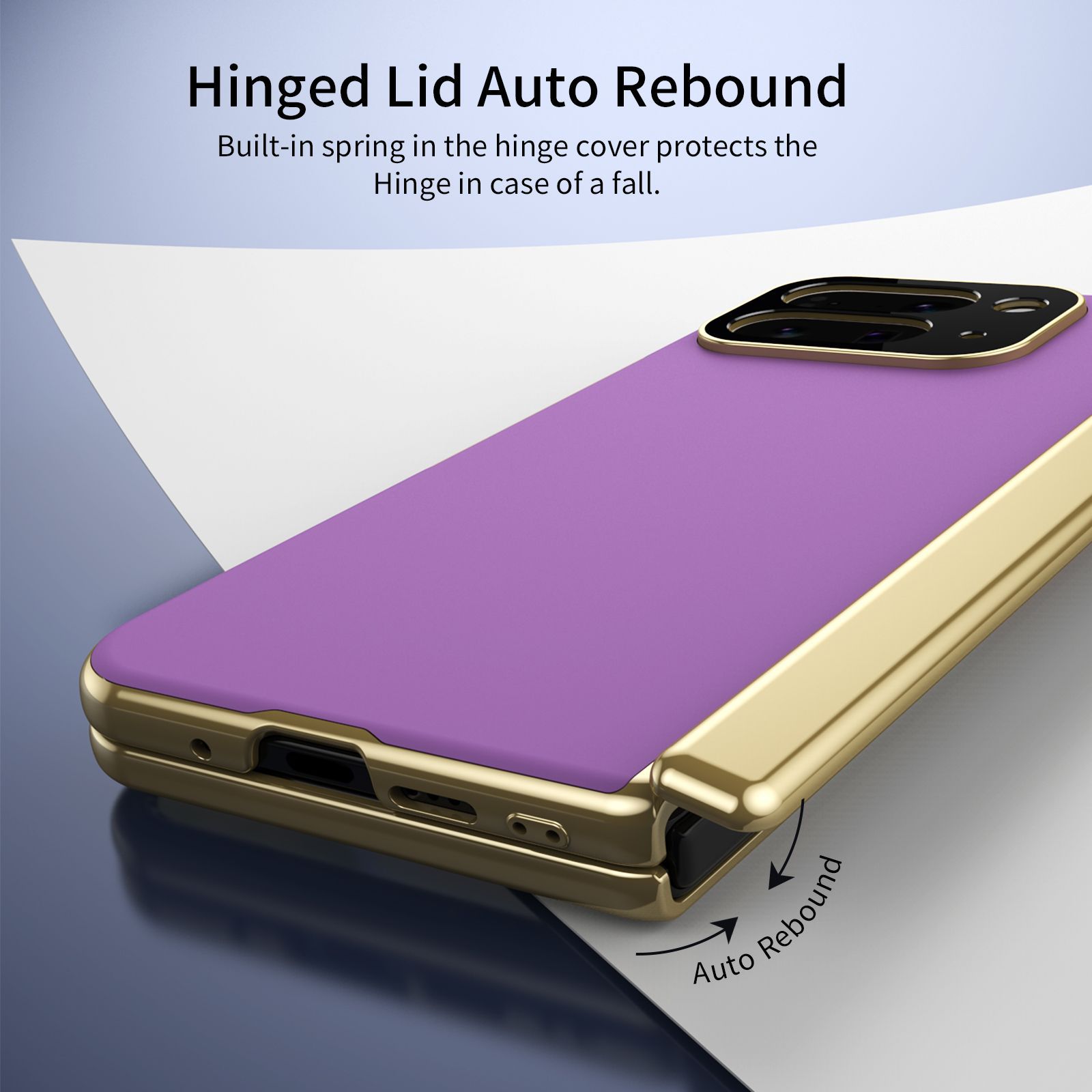 Compatible with Google Pixel 10/9 Fold foldable phone case, electroplated AG frosted anti-fingerprint case, full-coverage case.