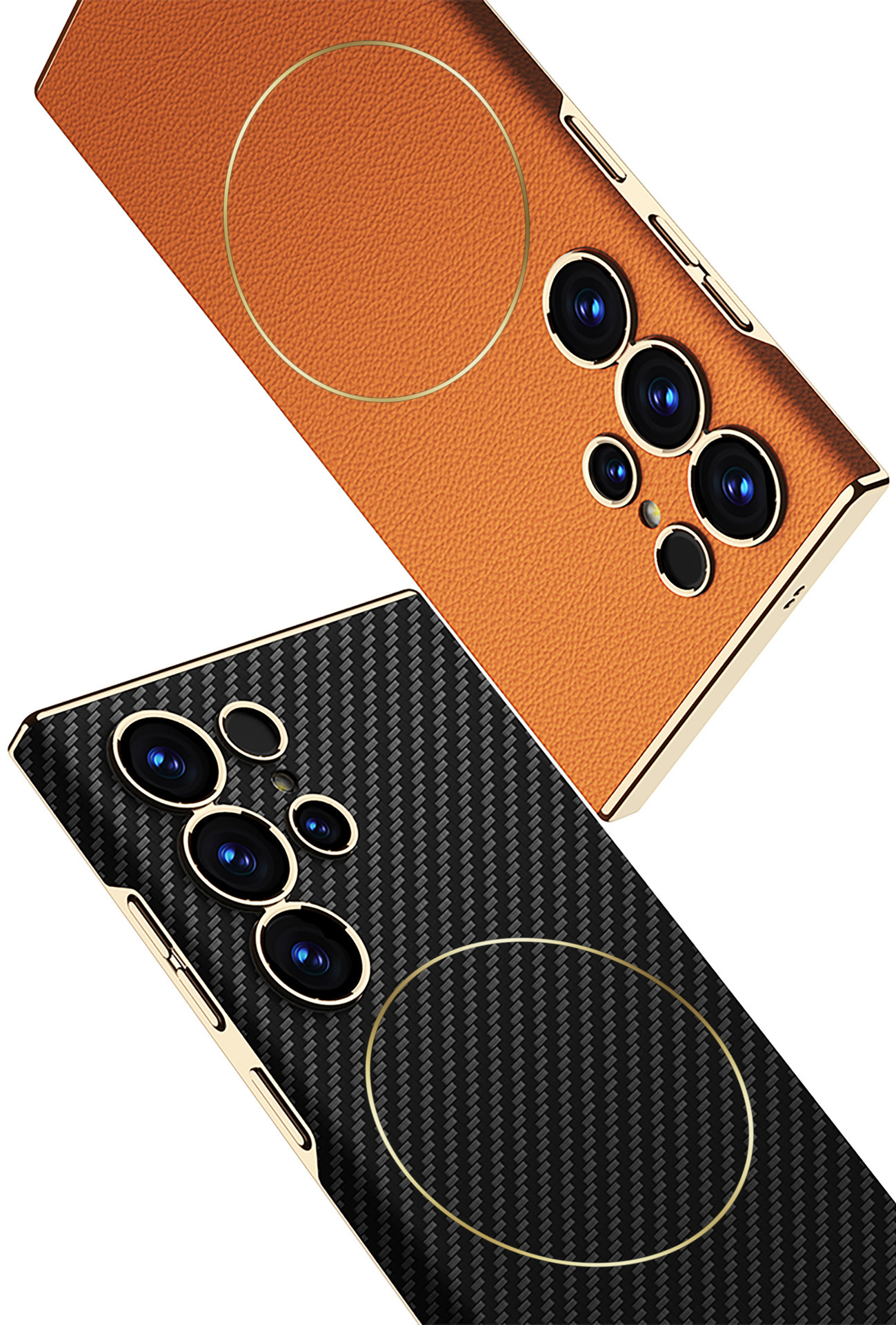 Compatible with Samsung S26 Ultra phone case, S25U electroplated curved leather, S24U wireless charging shockproof protective case