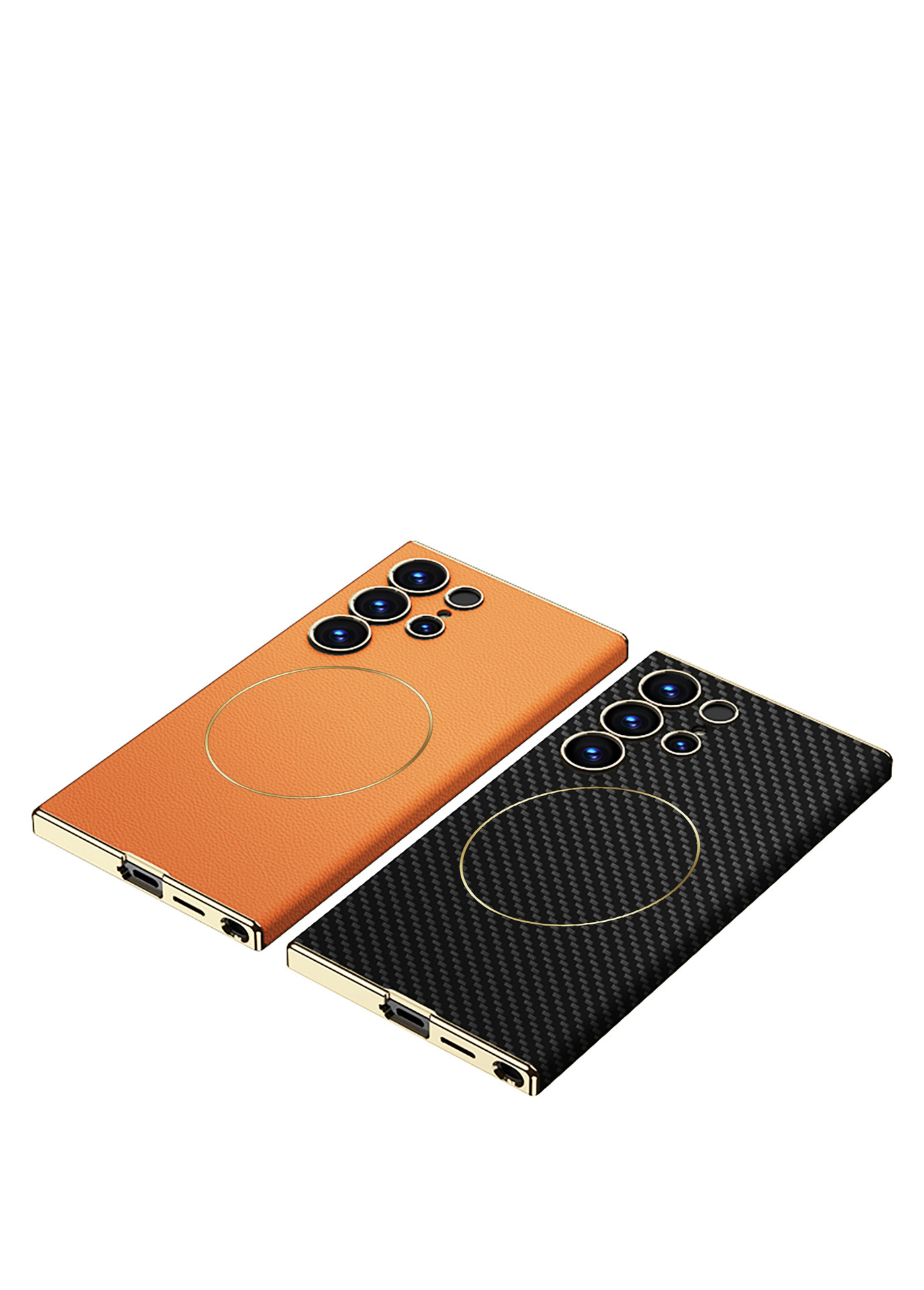 Compatible with Samsung S26 Ultra phone case, S25U electroplated curved leather, S24U wireless charging shockproof protective case