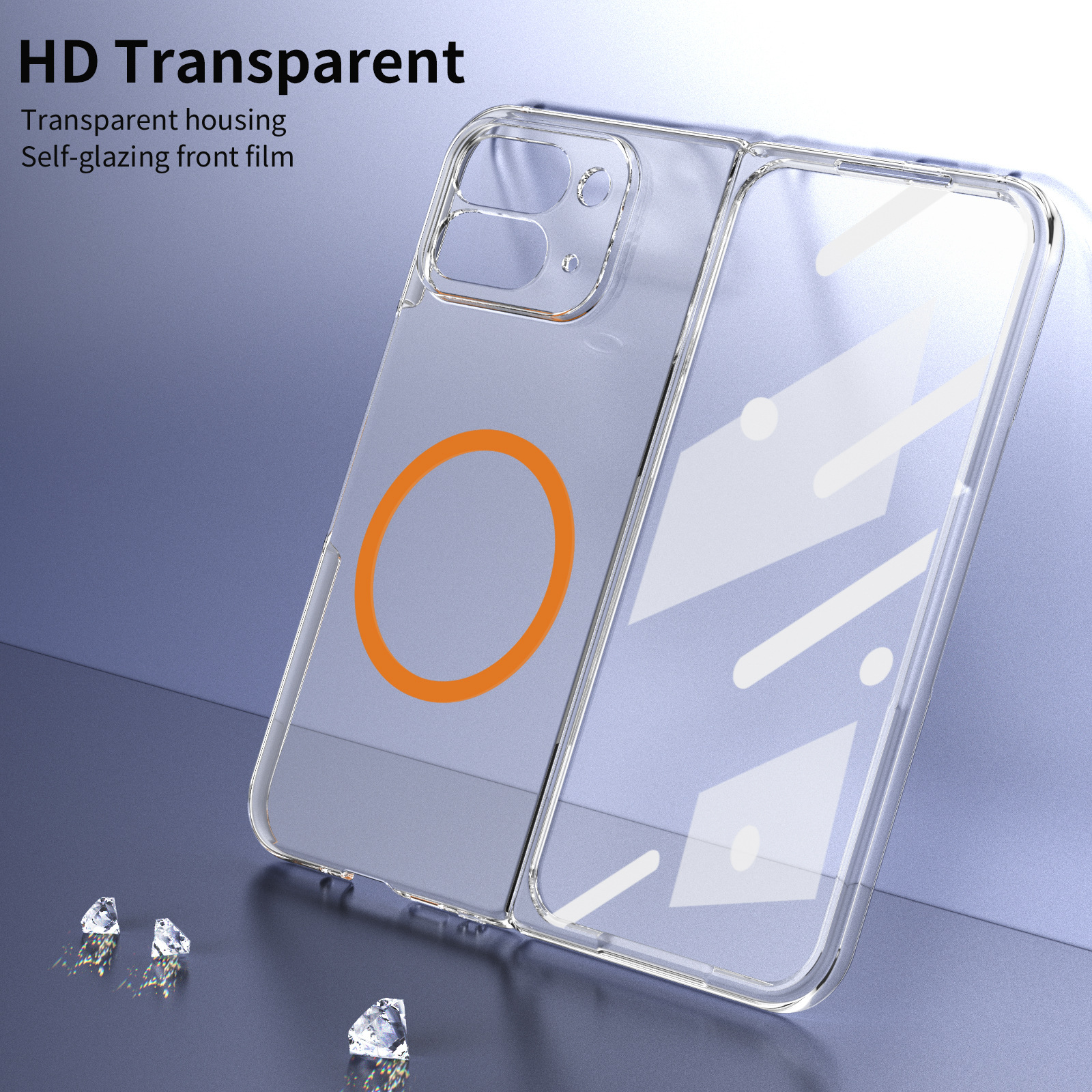 Compatible with Google Pixel 10/9pro Fold phone case, magnetic wireless charging case, screen protector, all-in-one transparent protective case