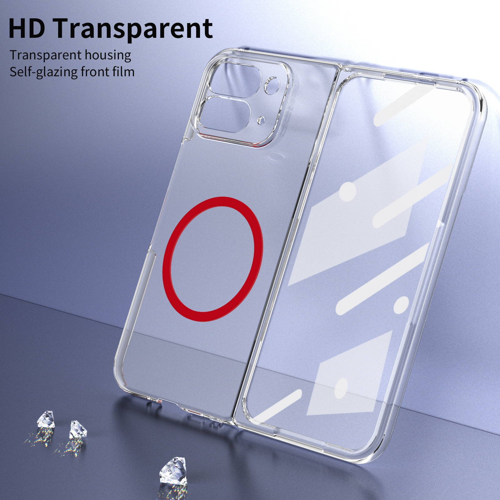 Compatible with Google Pixel 10/9pro Fold phone case, magnetic wireless charging case, screen protector, all-in-one transparent protective case