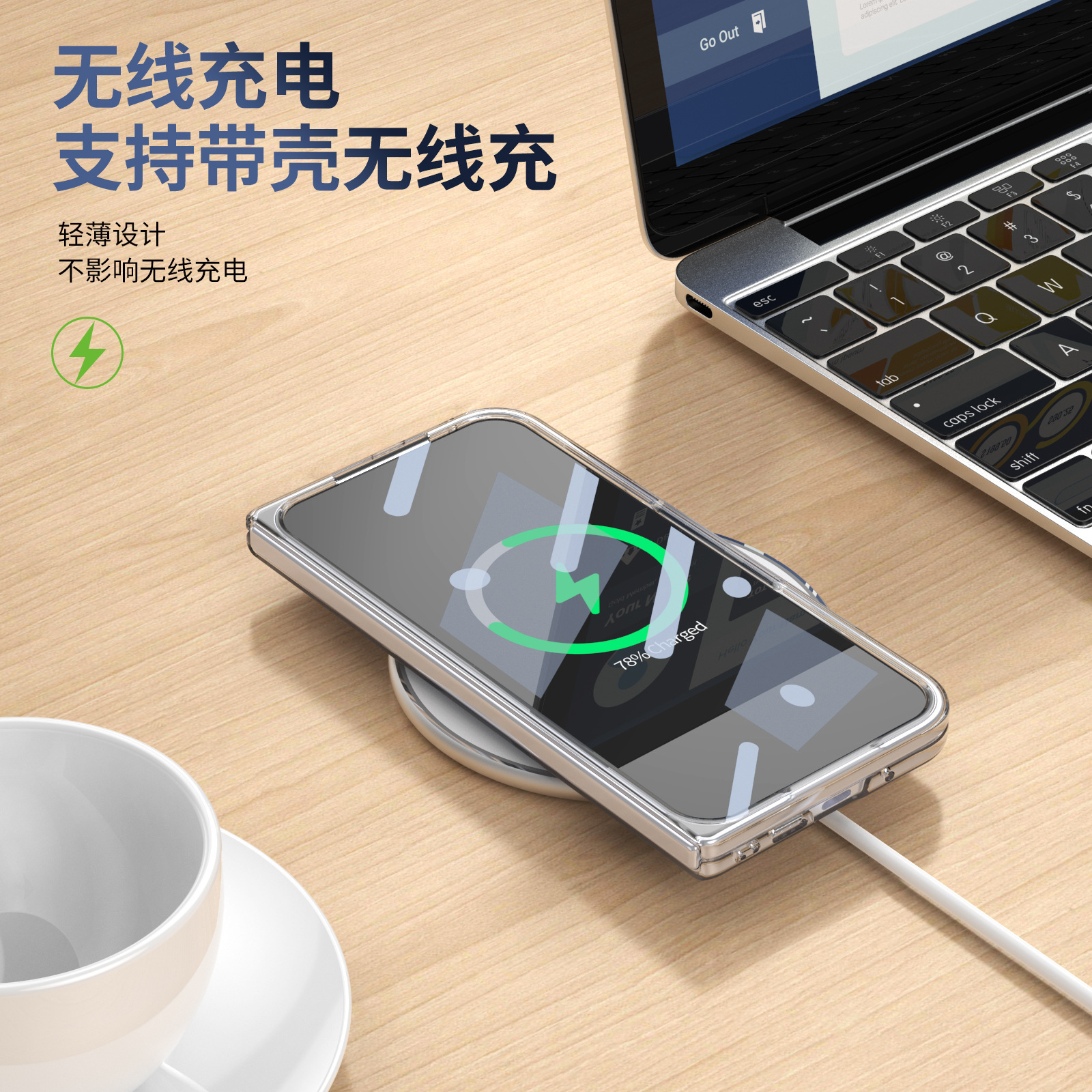 Compatible with Google Pixel 10/9 Fold phone case, wireless charging, magnetic clasp, rotating stand, transparent protective case.