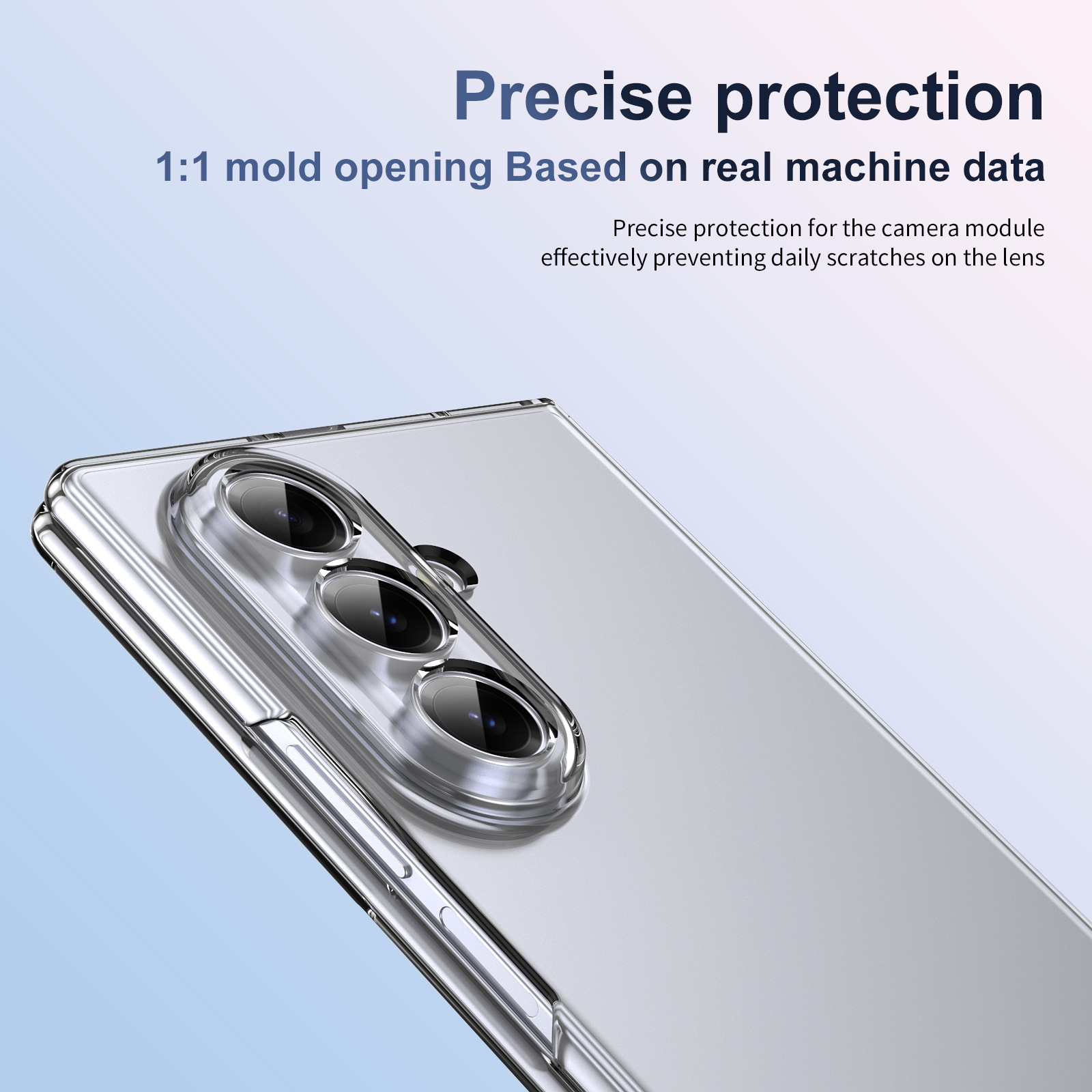 Compatible with Samsung Z Fod7 transparent phone case, foldable screen privacy case, screen protector, wireless charging, magnetic attachment, ultra-thin protection