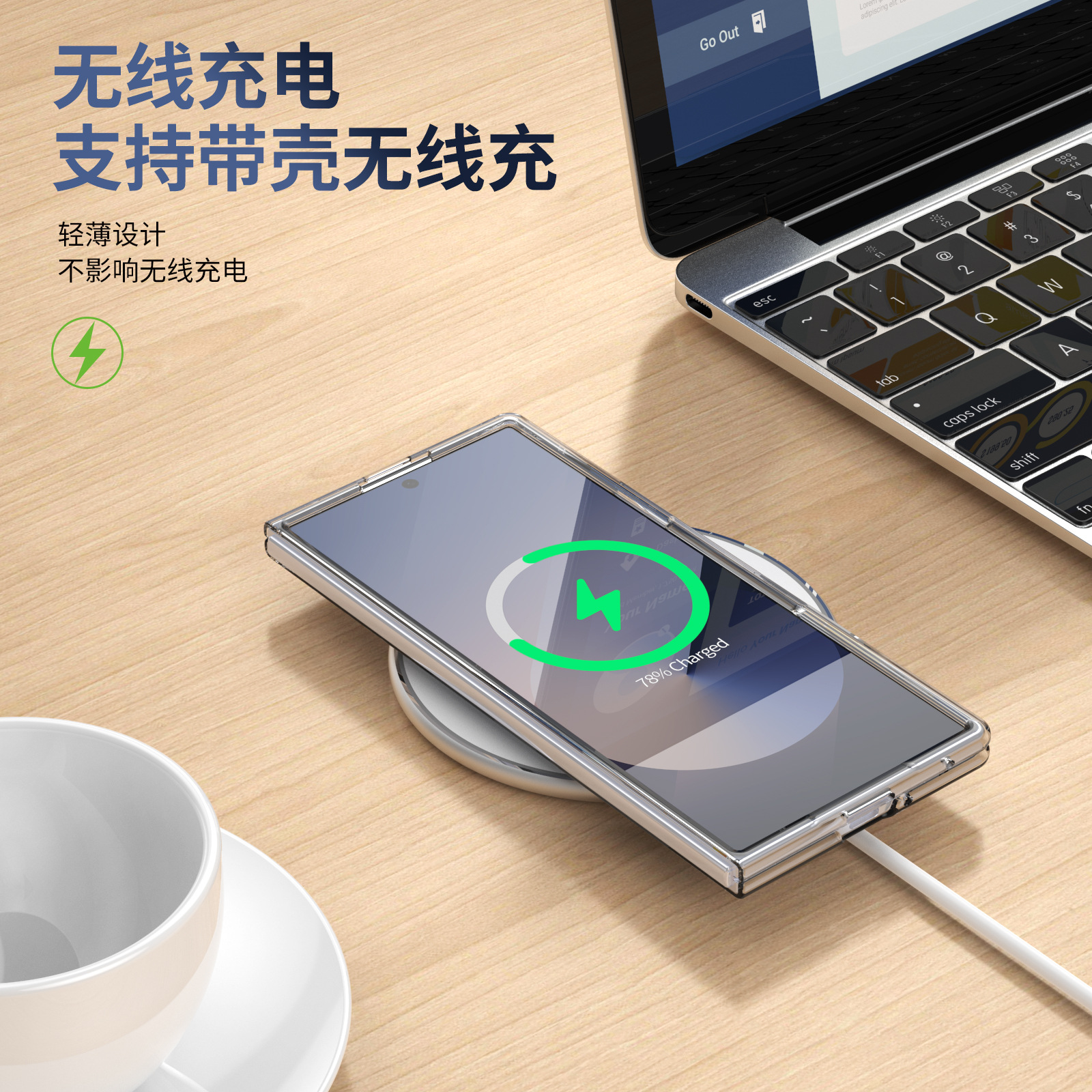 Compatible with Samsung Z Fod7 transparent phone case, foldable screen privacy case, screen protector, wireless charging, magnetic attachment, ultra-thin protection
