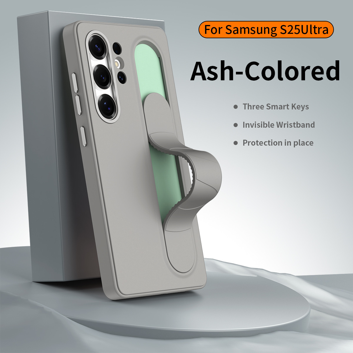 Compatible with Samsung S26 Ultra phone case, S25U official smart button, S24P silicone wrist strap, and S23U protective case.