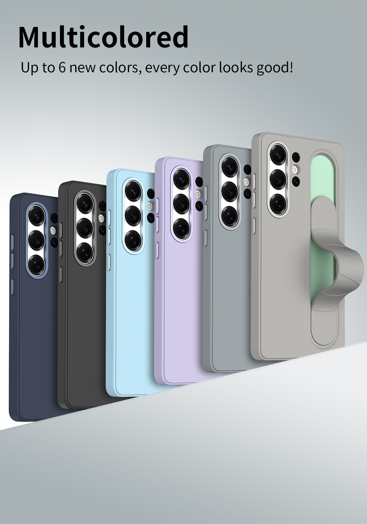 Compatible with Samsung S26 Ultra phone case, S25U official smart button, S24P silicone wrist strap, and S23U protective case.