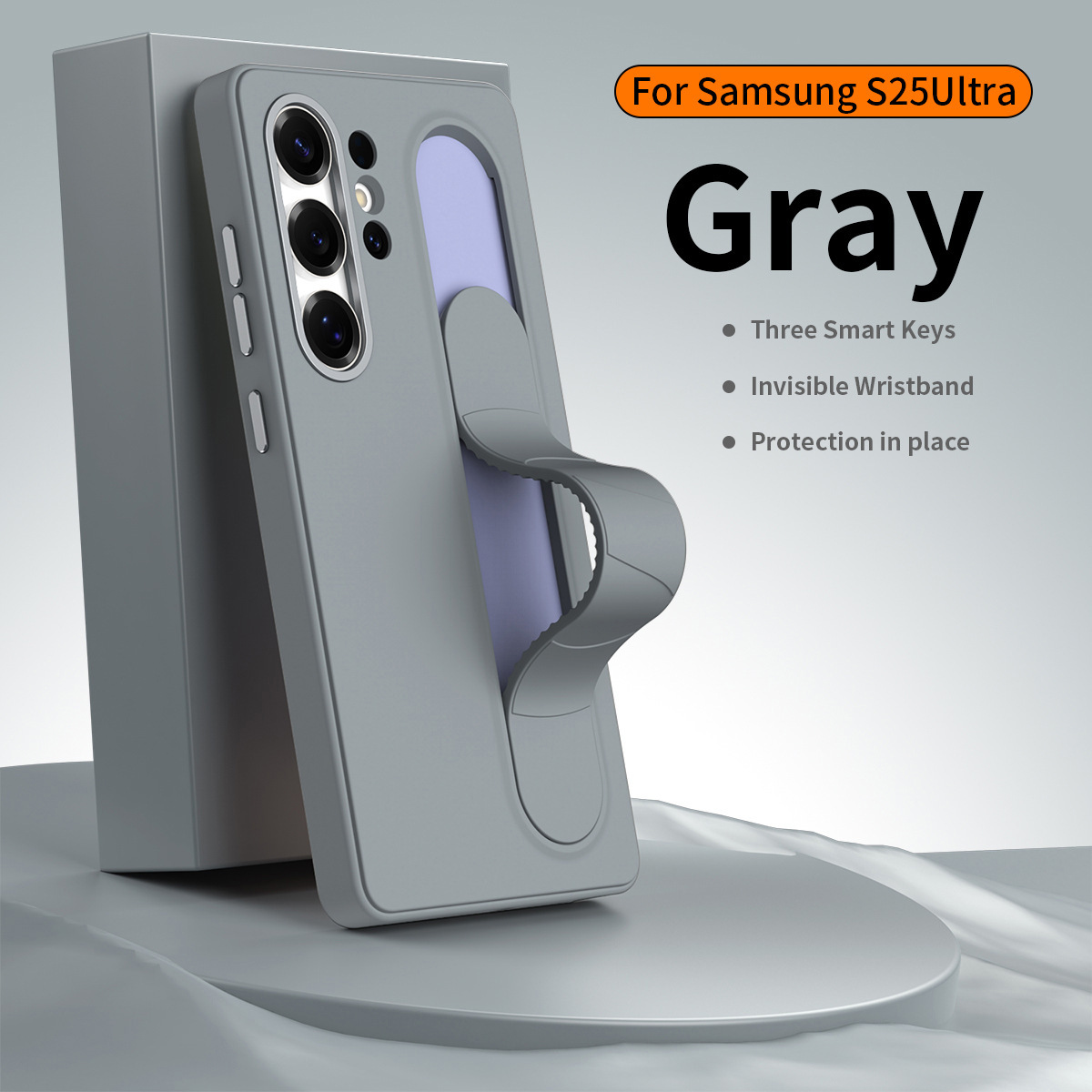Compatible with Samsung S26 Ultra phone case, S25U official smart button, S24P silicone wrist strap, and S23U protective case.